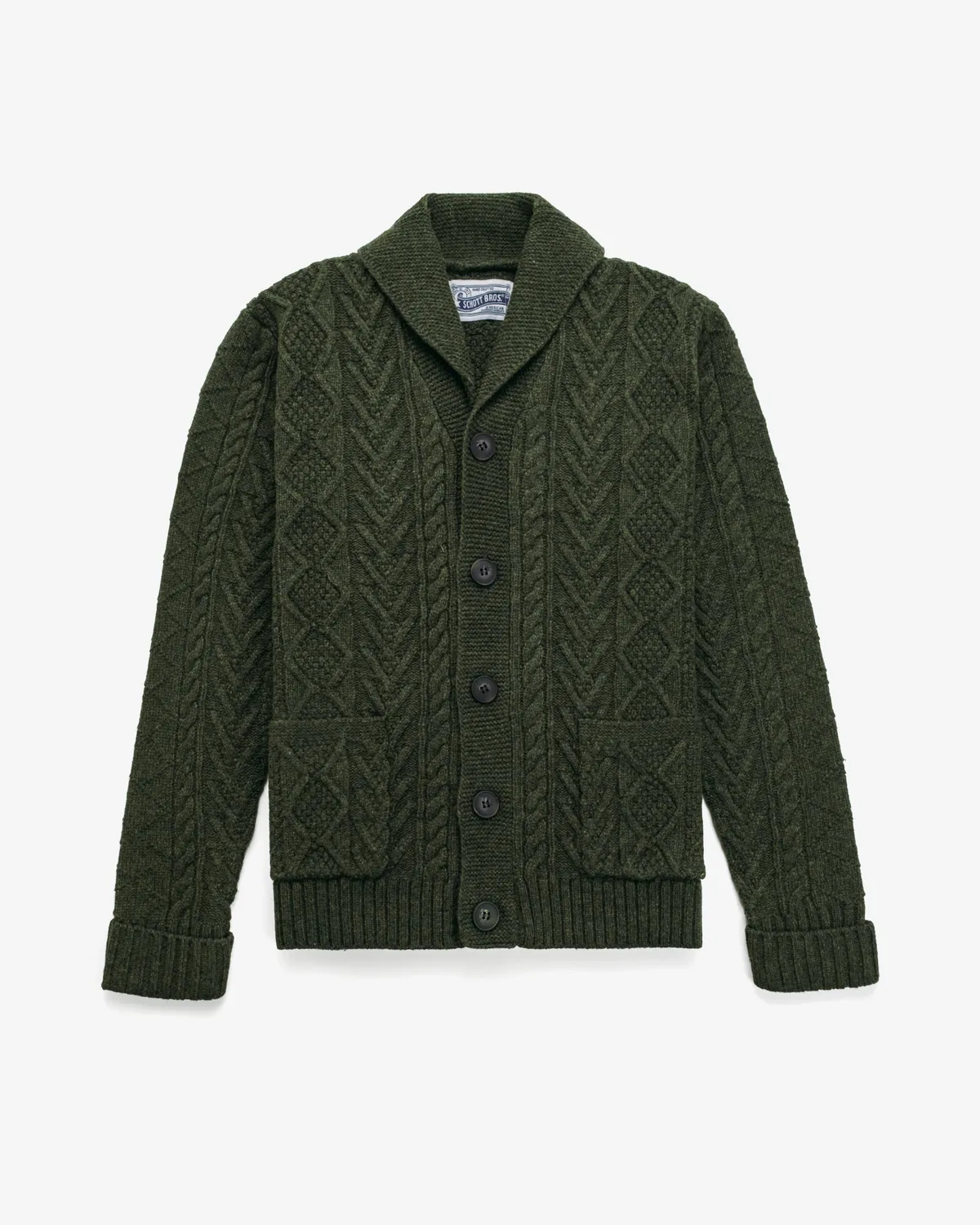 Schott NYC SW2561 cardigan burgunder ullblanding