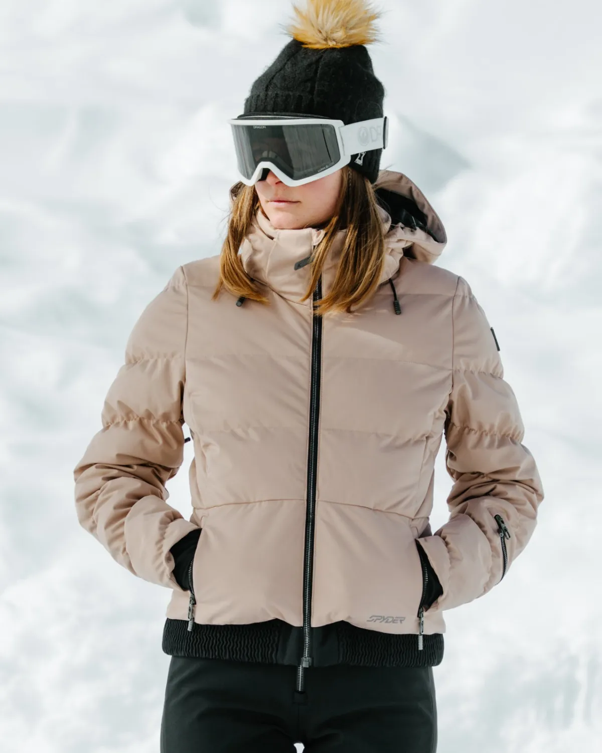 Spyder Haven skijakke dame Tan vanntett 20K