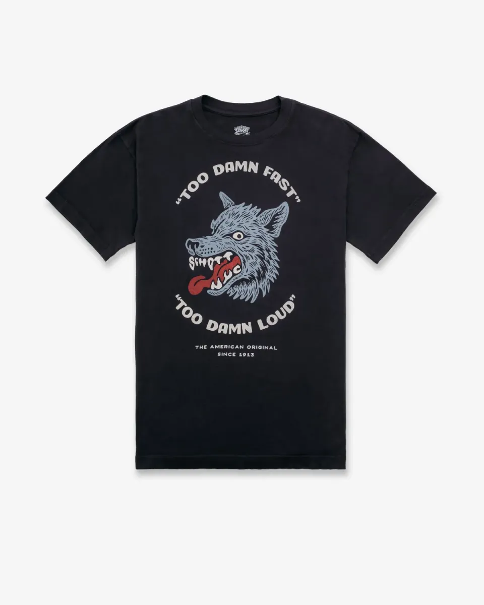 Schott NYC TWOLF t-skjorte vintage – bomull