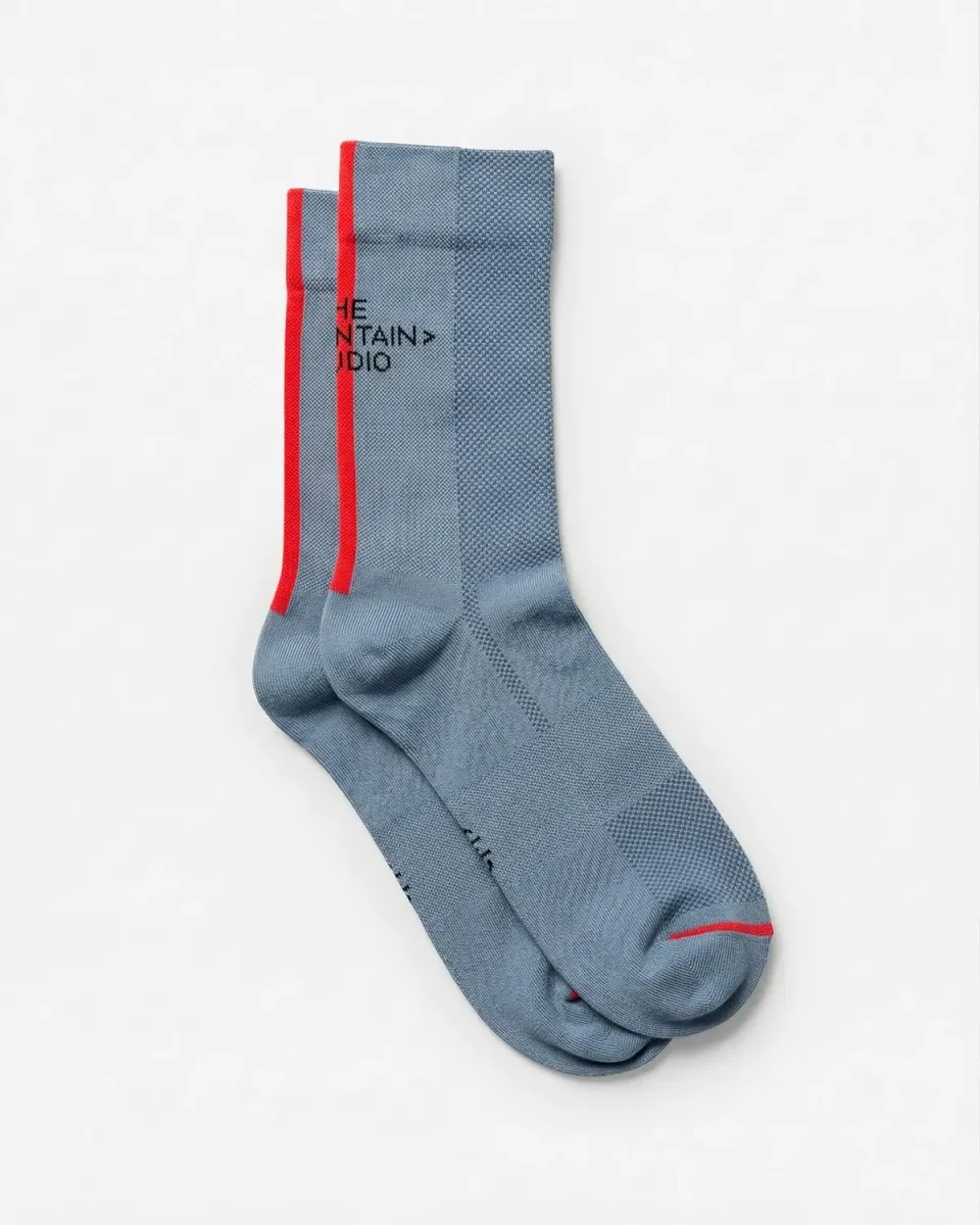 The Mountain Studio W-15 sokker Dusty Blue sykkel mesh