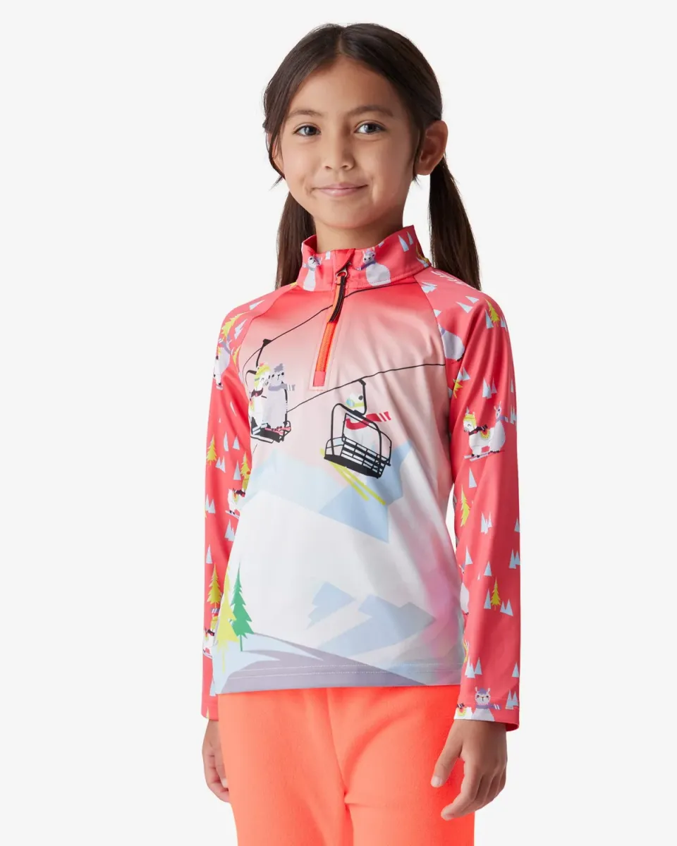Spyder Reflect quarter zip jente multi UPF 50+