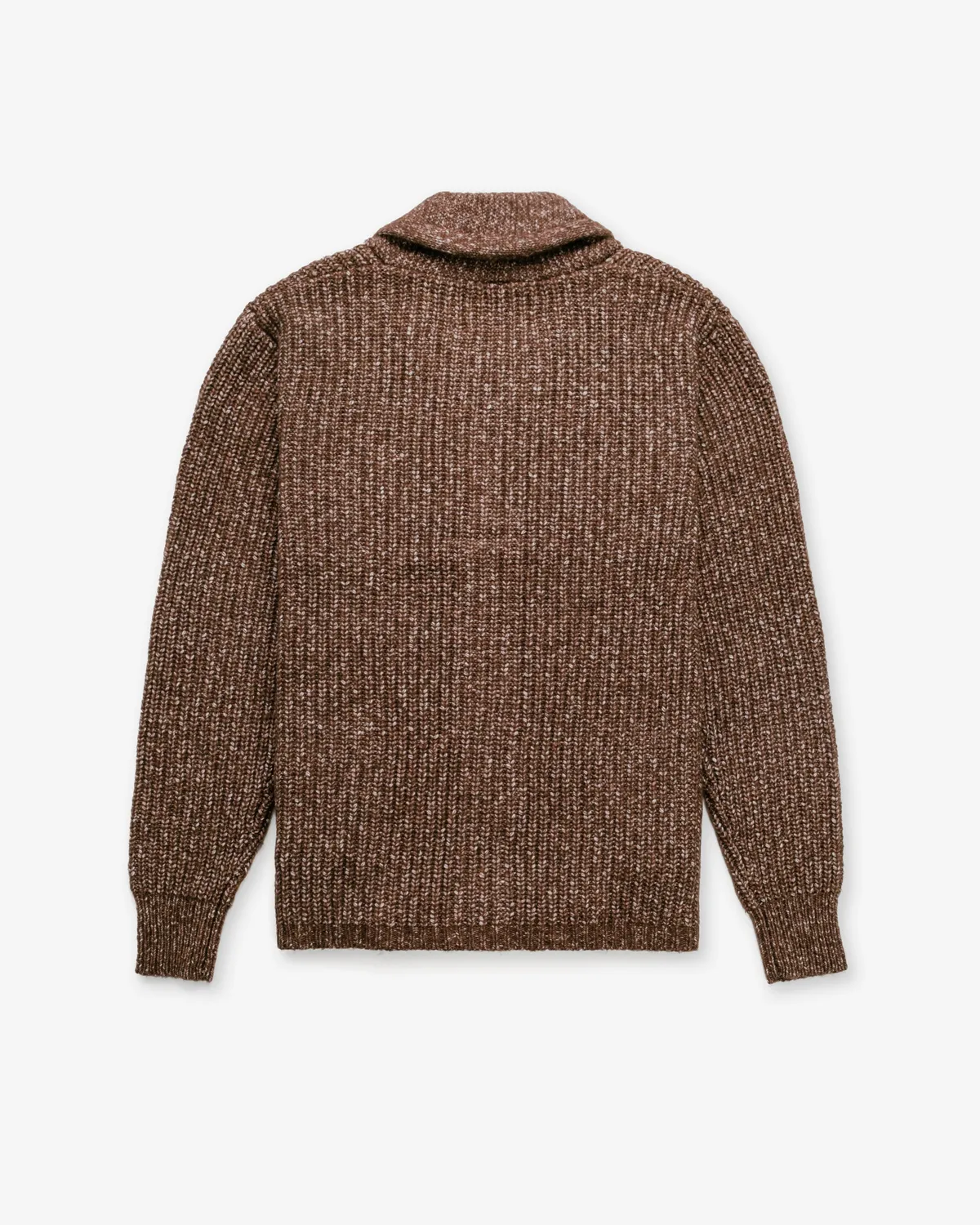 Schott NYC SW2135 cardigan yak brun sjalhals