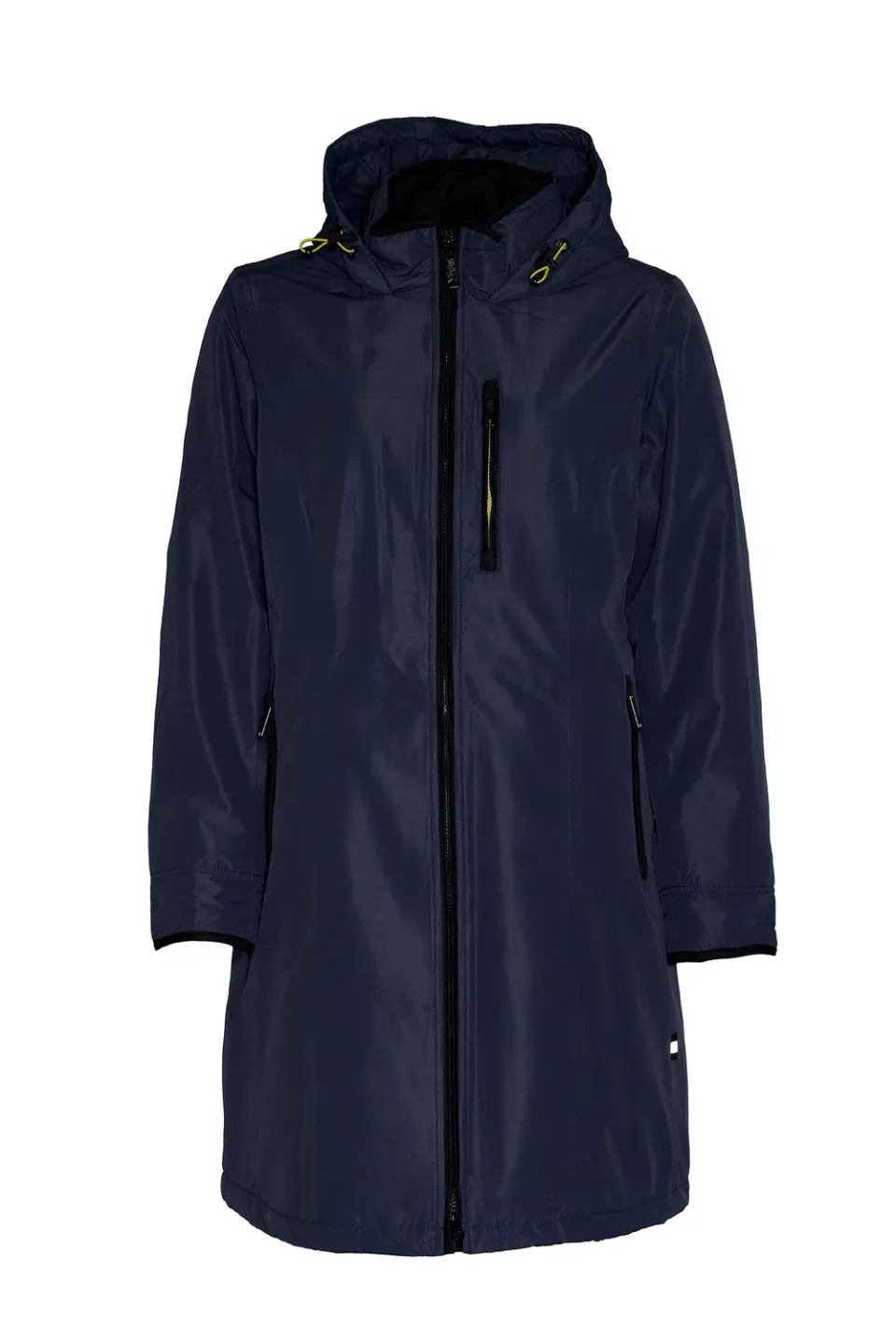 Windfield Holly regnfrakk navy pustende lang