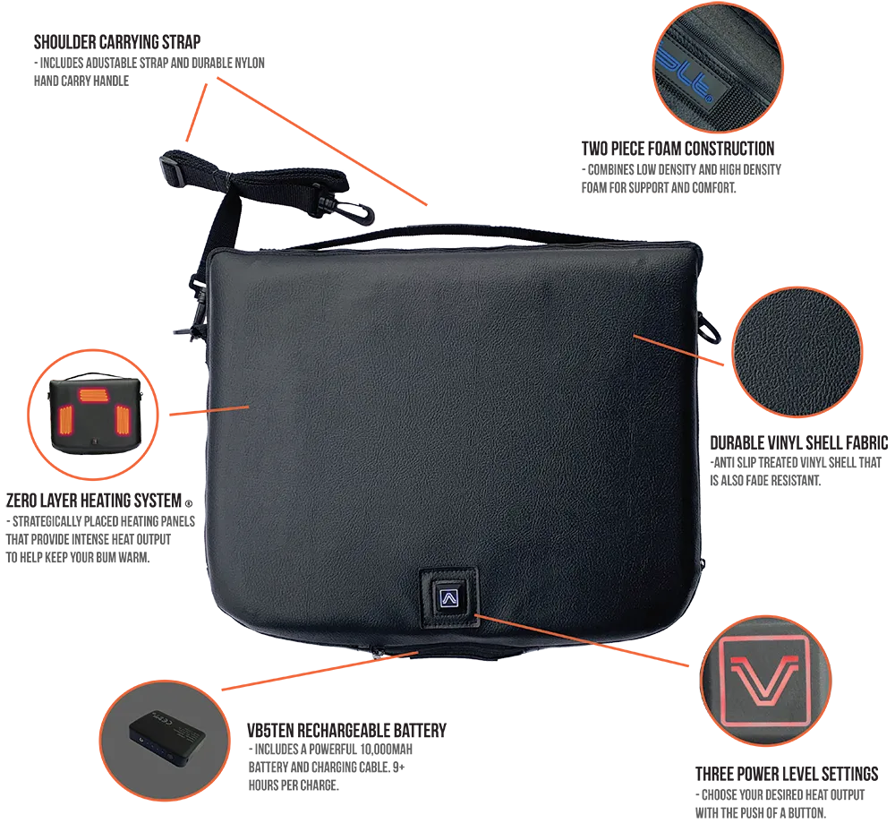 VoltHeat 5V varme sittepute 1 par – oppladbar