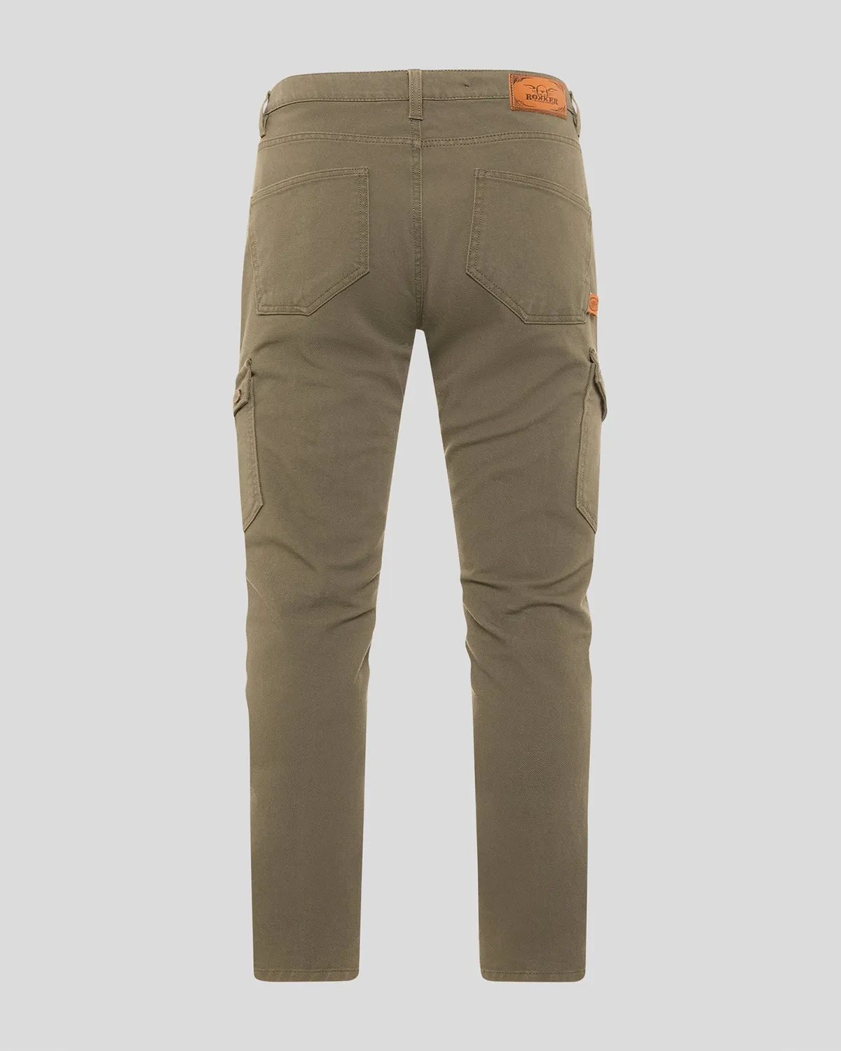 Rokker Cargo Slim MC-jeans lys oliven W32 L32