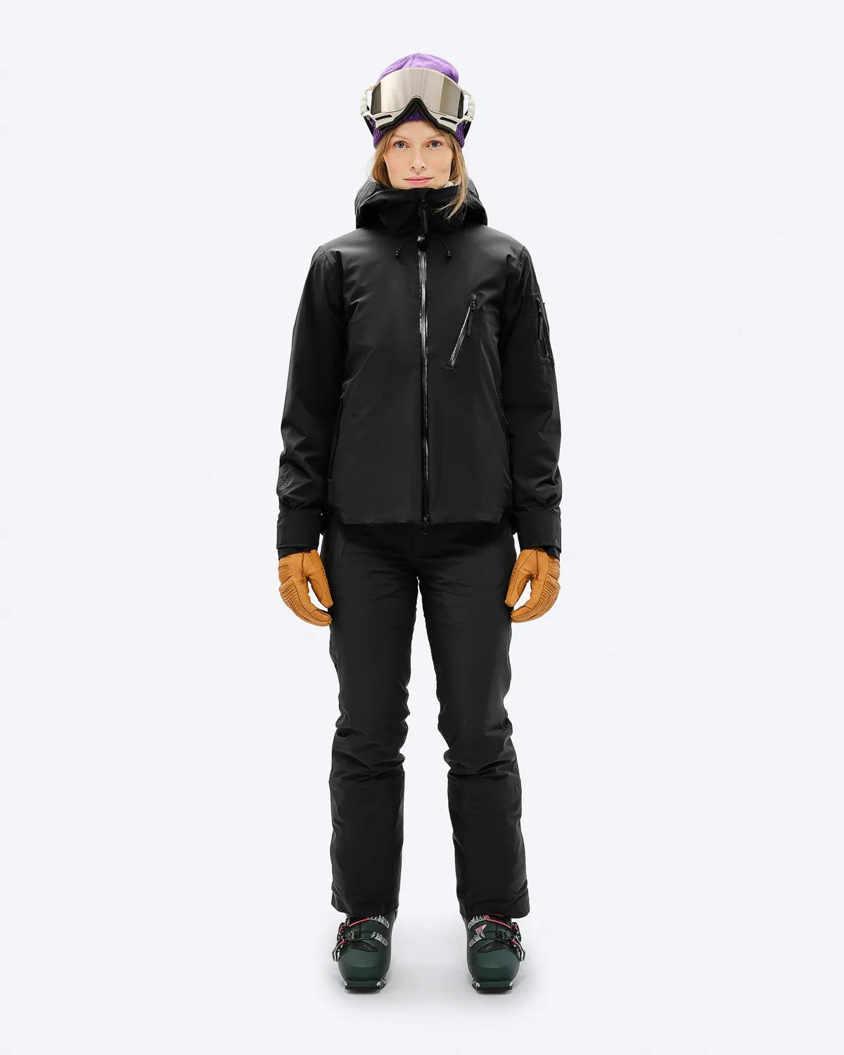 The Mountain Studio P-5 W skibukse dame Black Onyx isolert