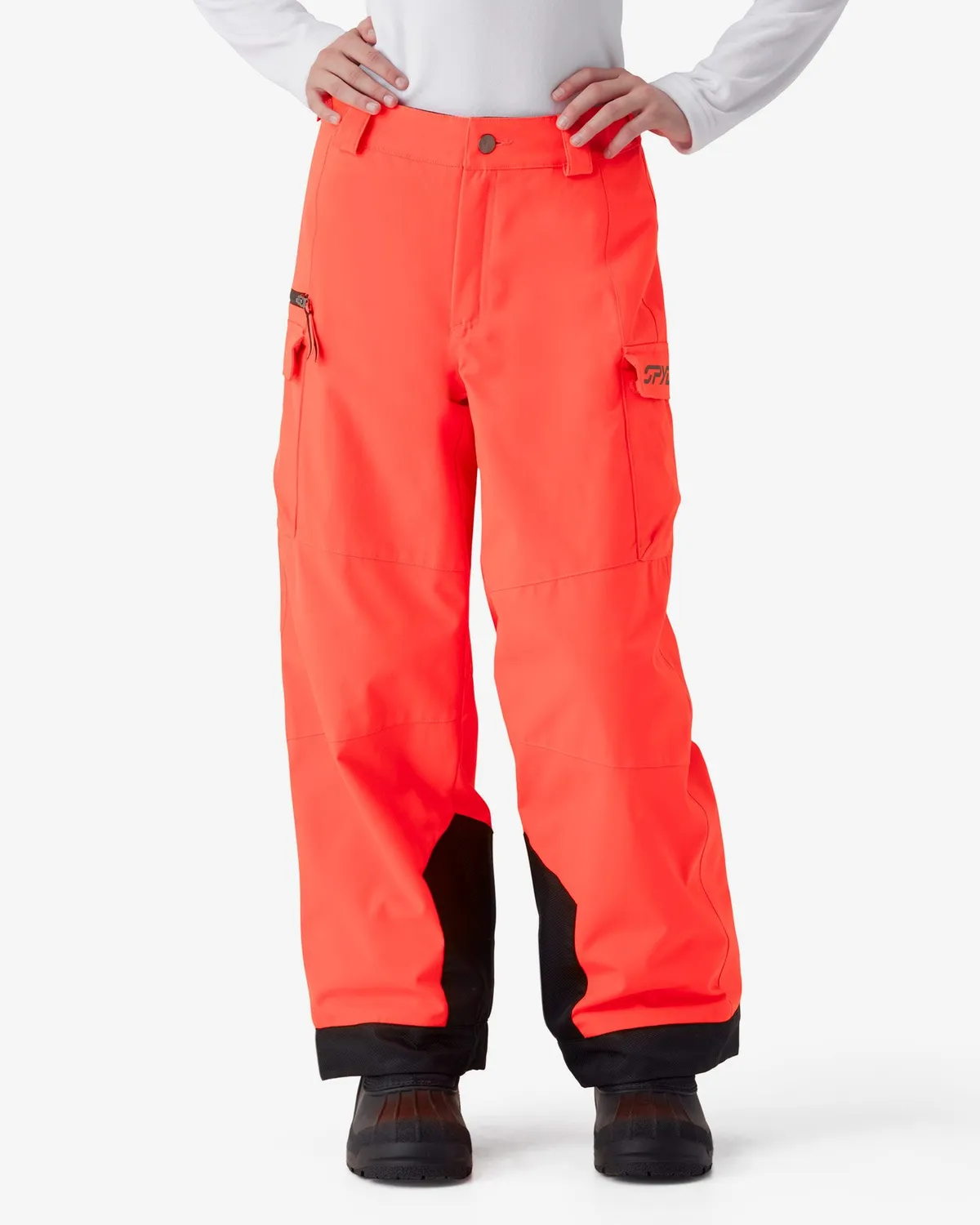 Spyder Kicker skibukse gutt Black isolert