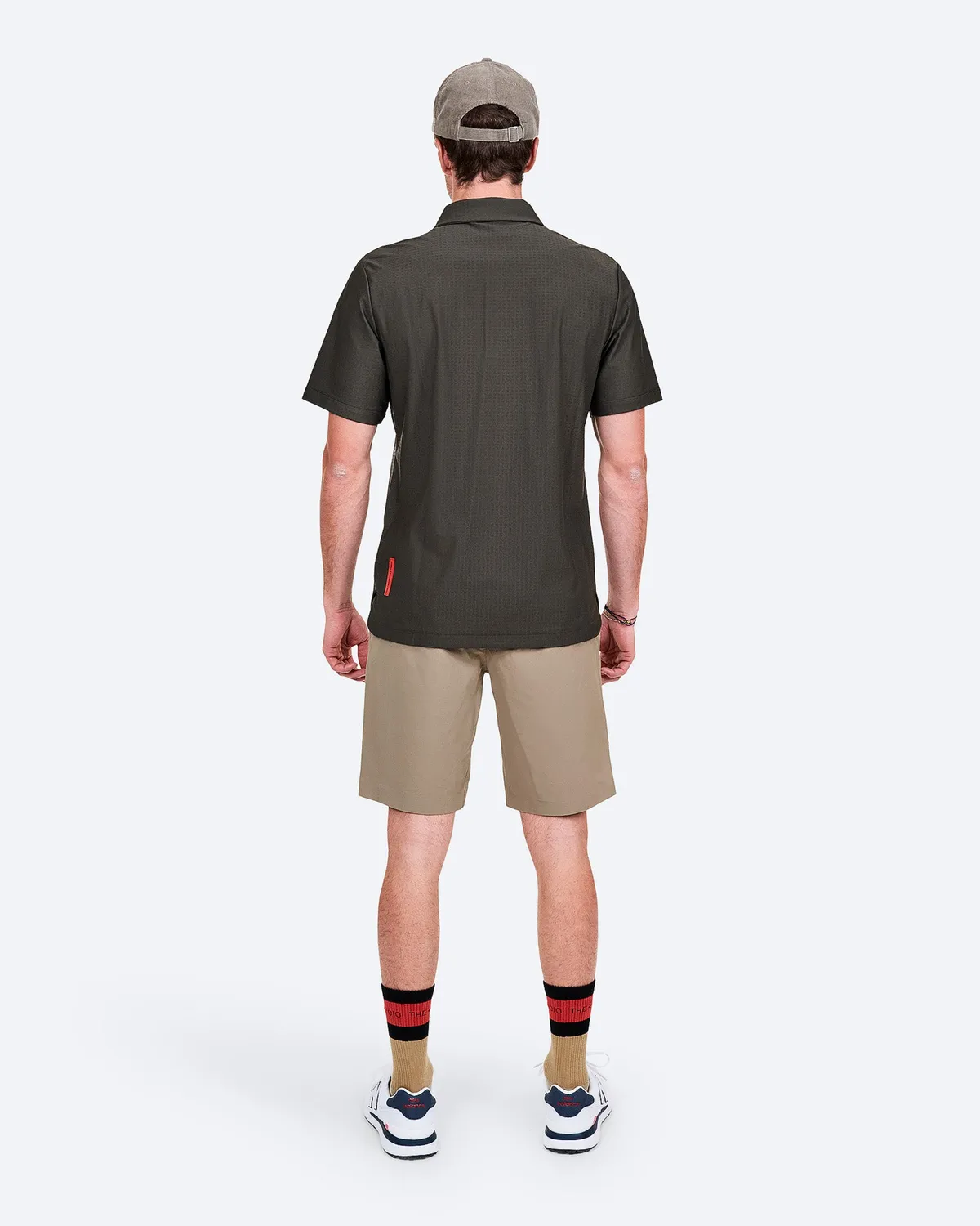 The Mountain Studio Q-11 poloskjorte Peat stretch