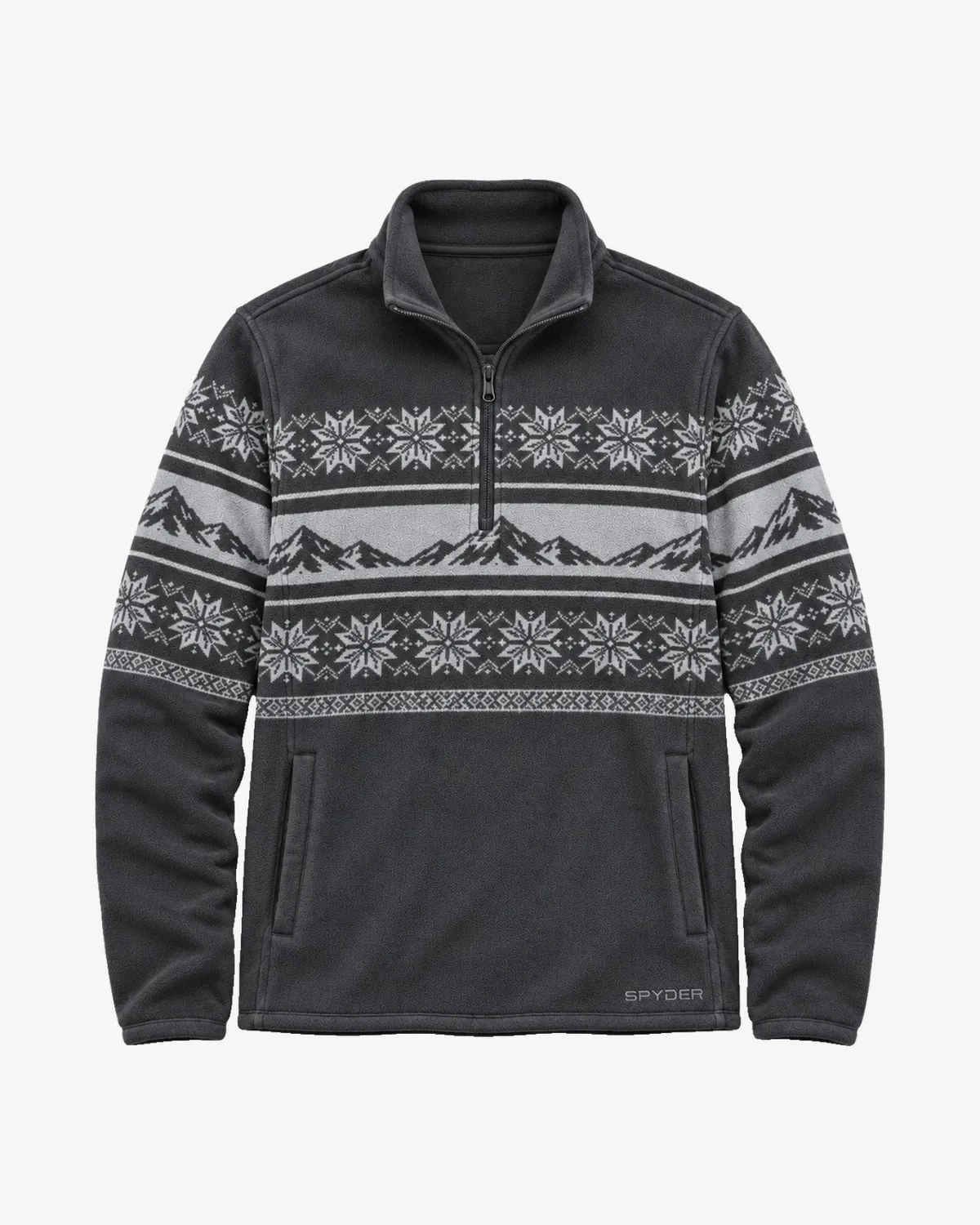Spyder Print Sherpa quarter-zip fleece polar mønstret