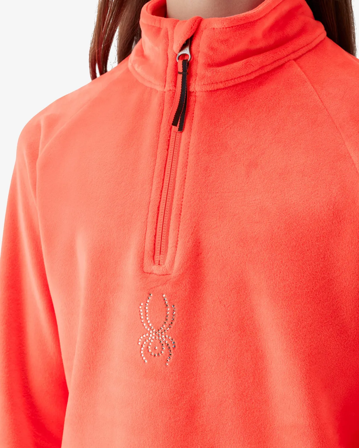 Spyder Shimmer Bug half-zip jente coral fleece