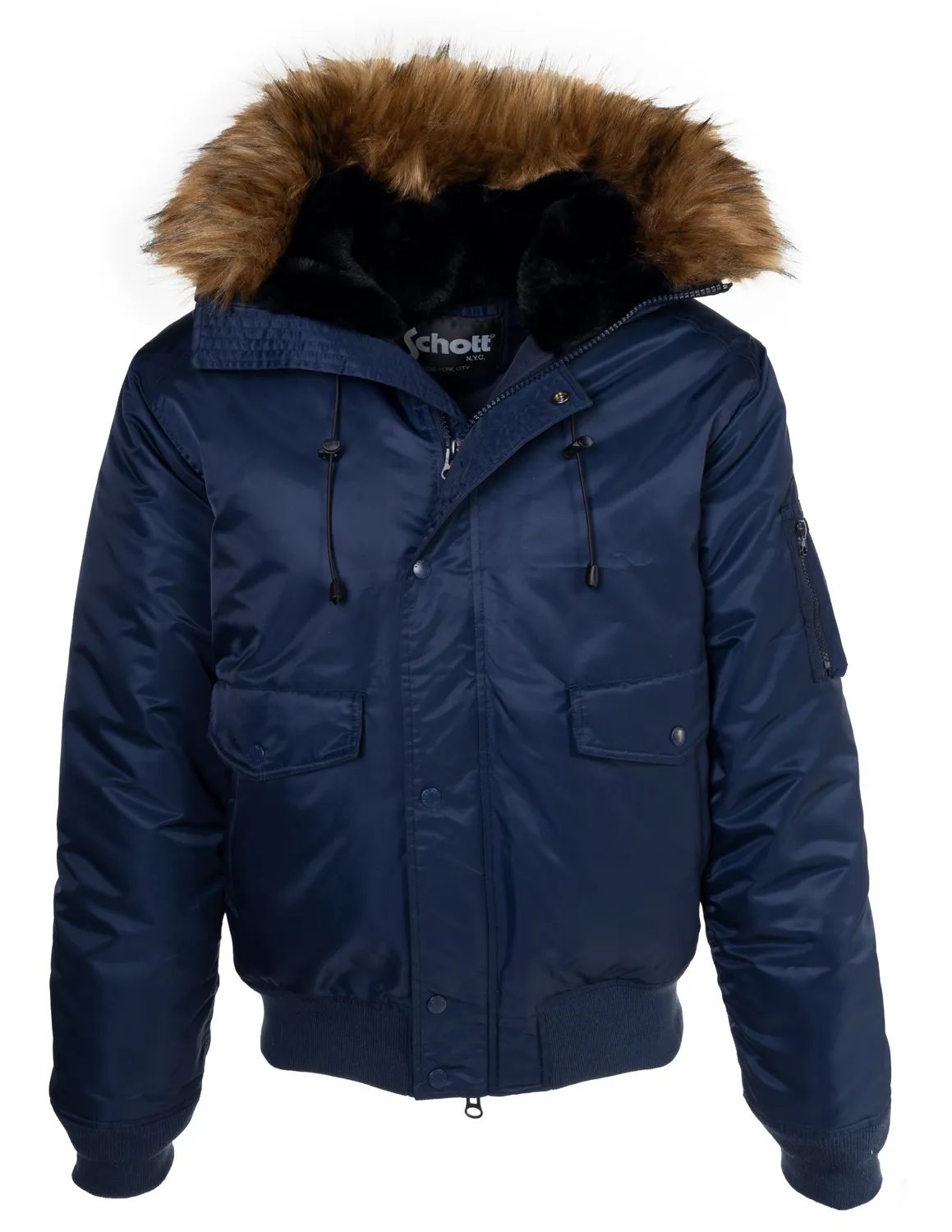 Schott NYC 9236 pilotjakke svart vinter