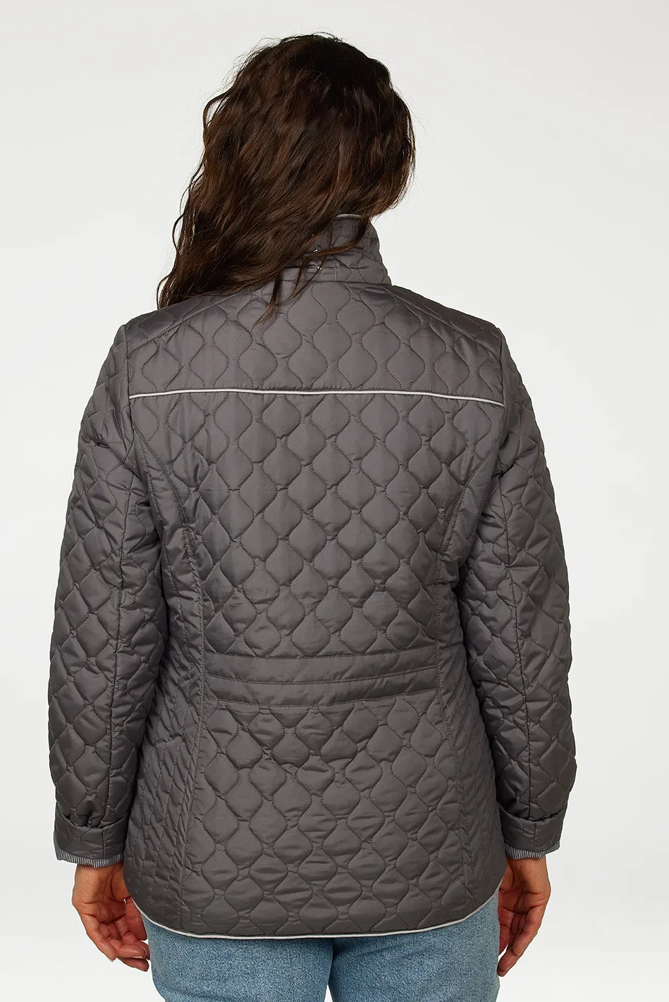 Danwear Windfield Belis overgangsjakke taupe quiltet