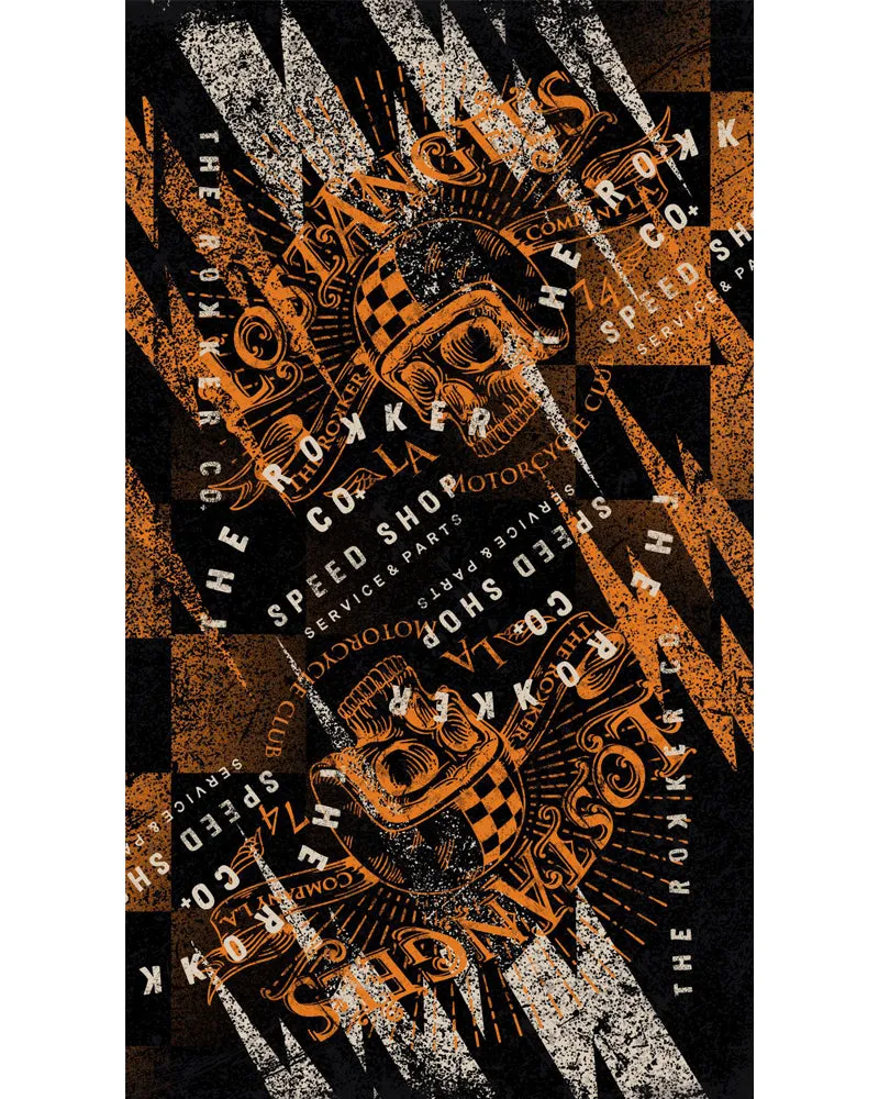 Rokker Tube Lost Angels halsvarmer oransje polyester
