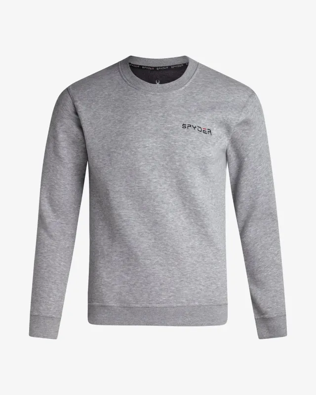 Spyder Fleece Crew genser herre light gray heather myk