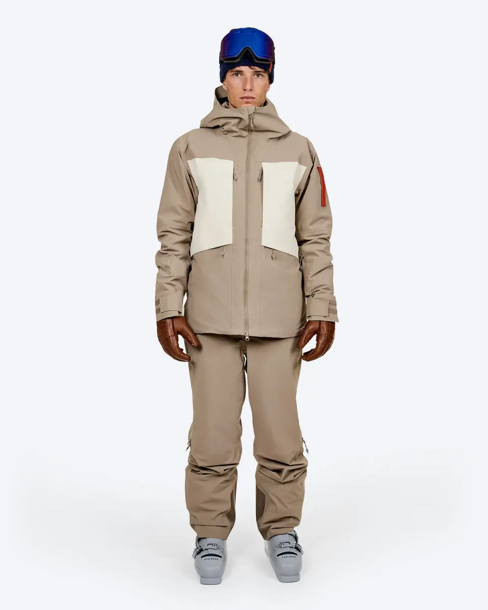 The Mountain Studio Z-5 3L Hybrid Shell Insulated skijakke Brindle vanntett