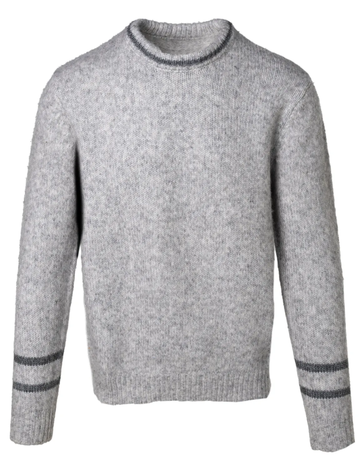 Schott NYC SW2230 genser charcoal stripet ull