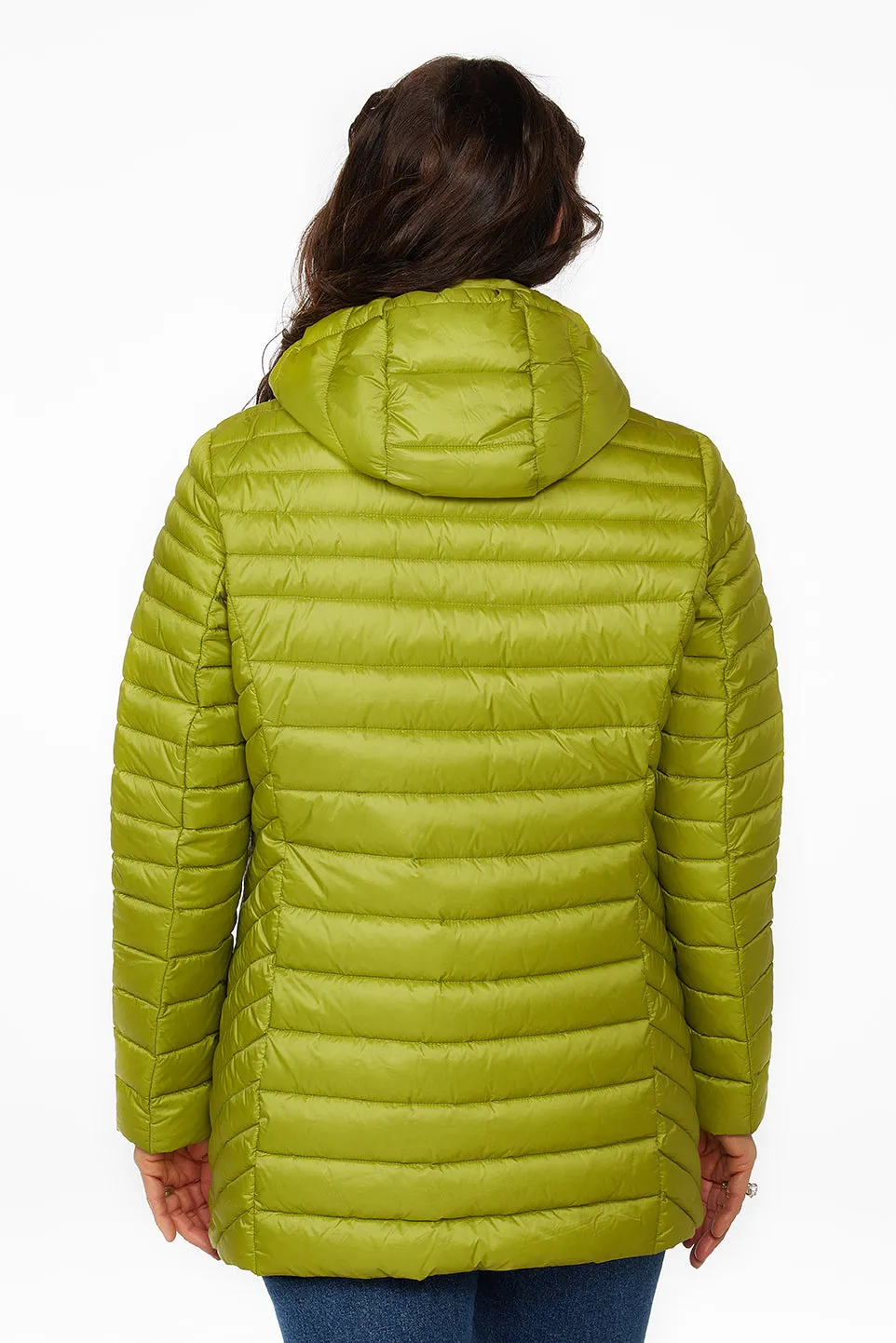 Danwear Albina Light Down dunjakke Lime/Sand
