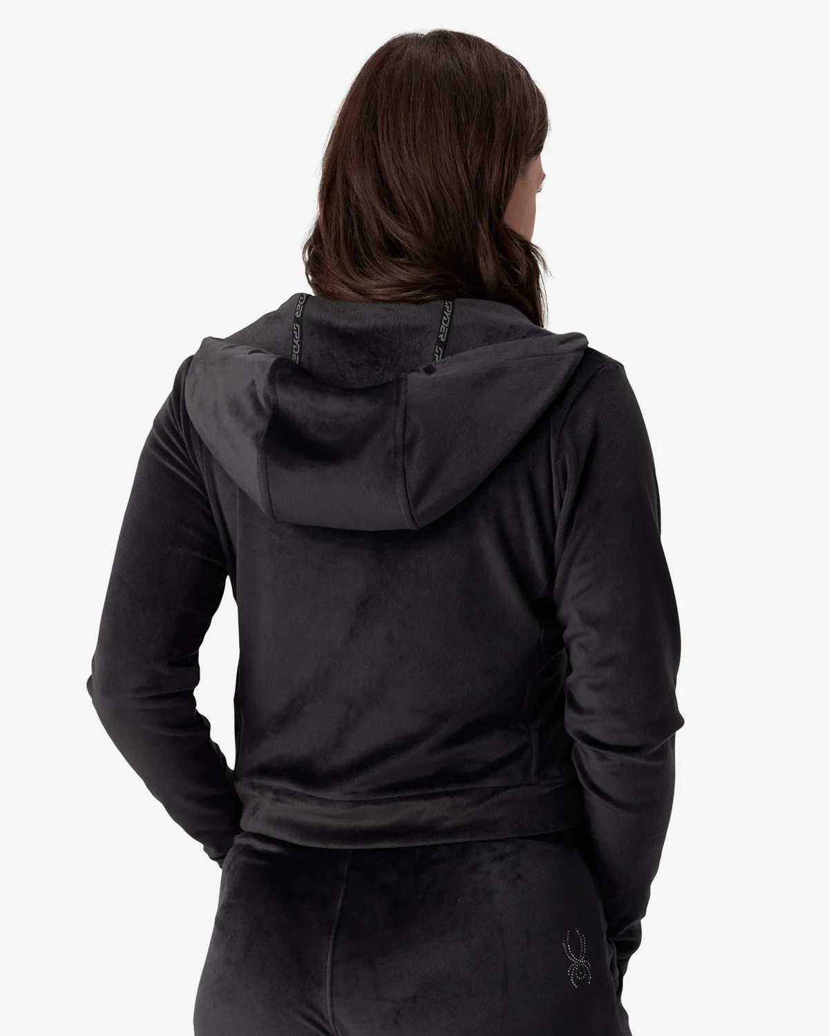 Spyder Shimmer jakke dame svart velour
