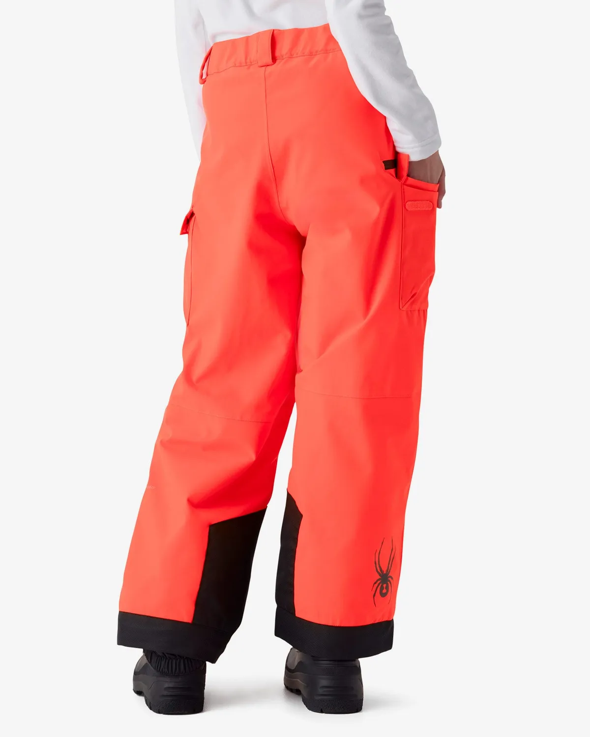 Spyder Kicker skibukse gutt Electric Coral 10K