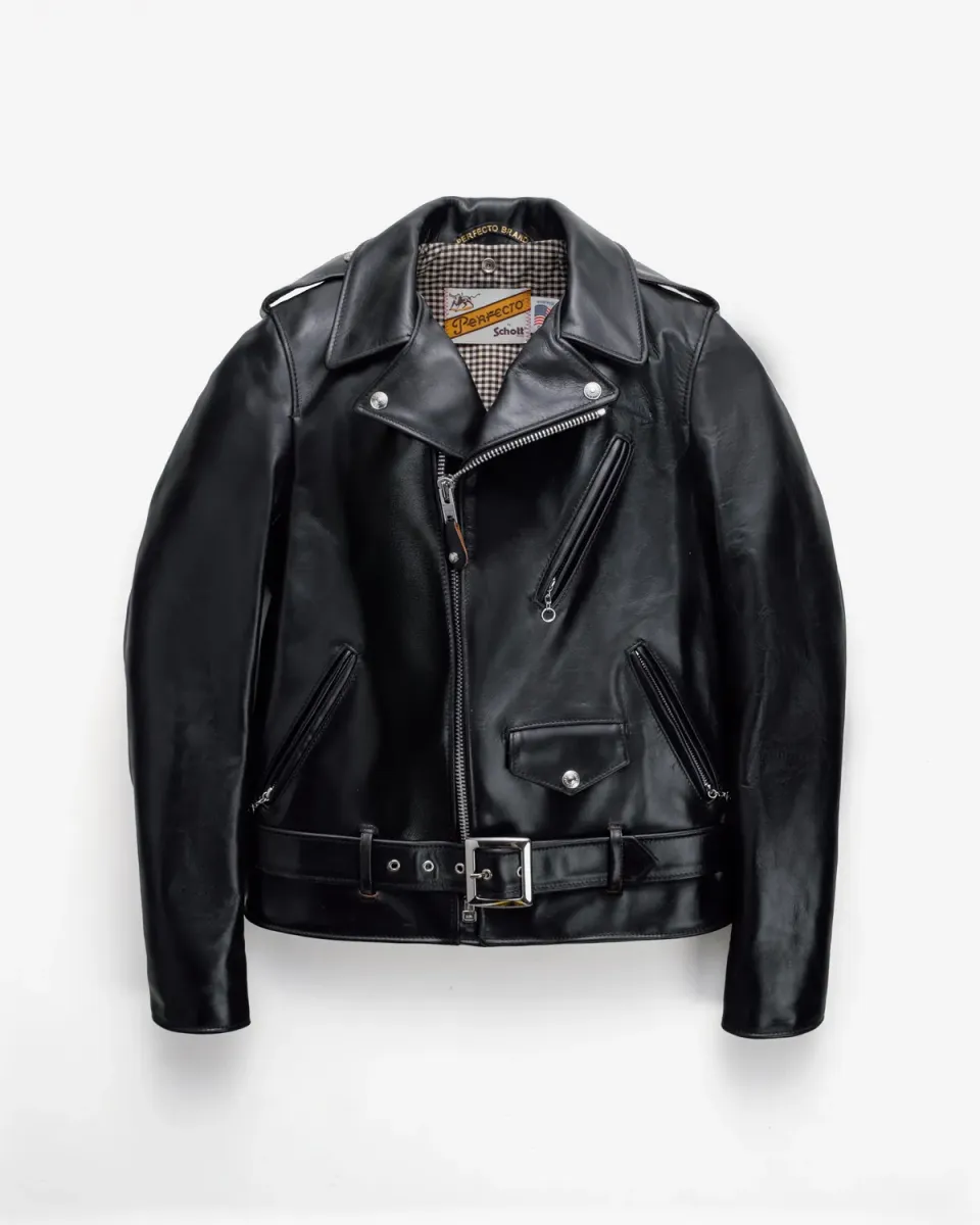 Schott NYC Perfecto PER50 skinnjakke svart teacore