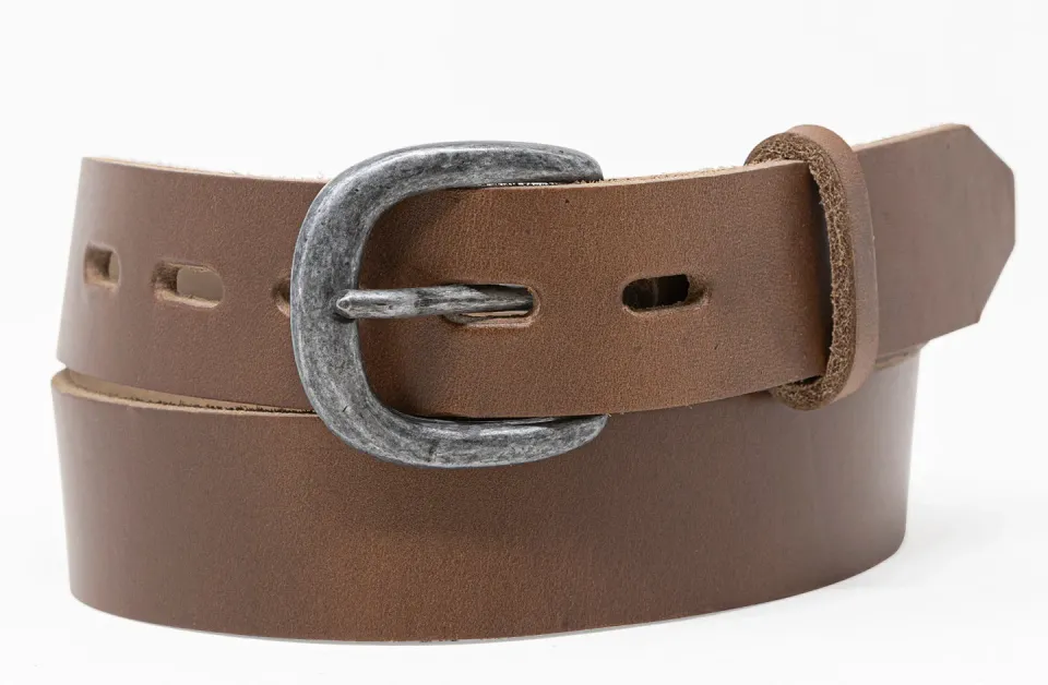 Schott NYC BLT91 skinnbelte brun Horween