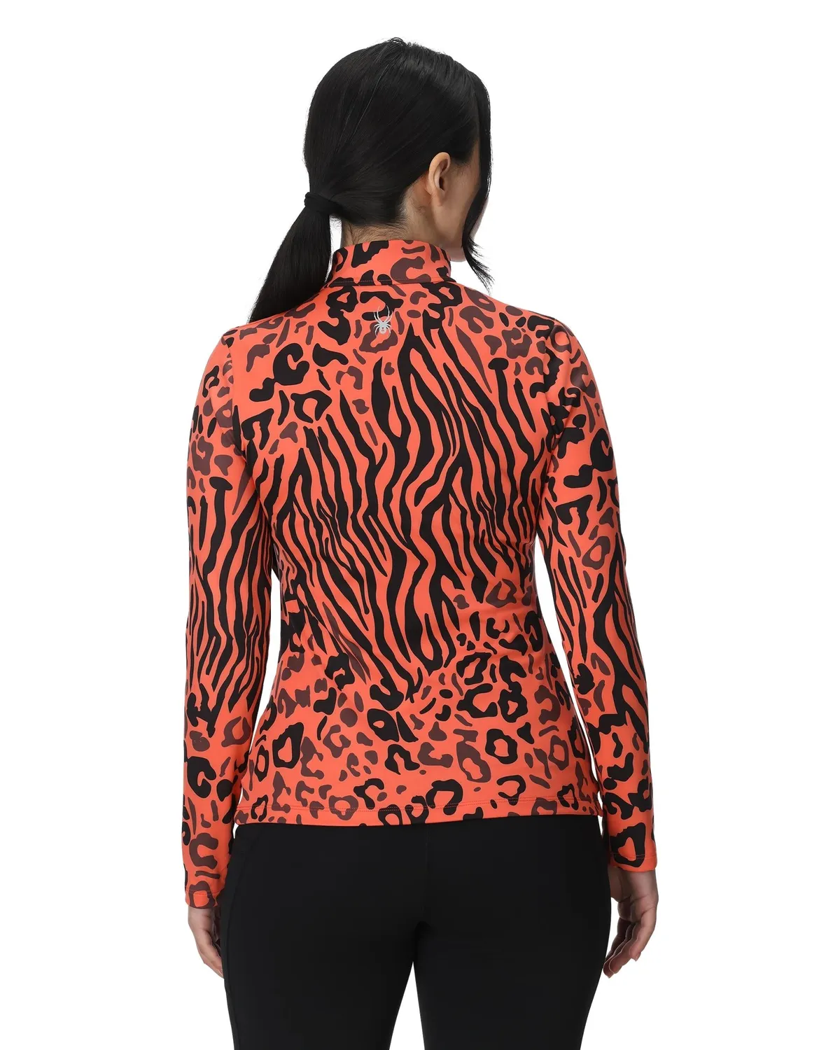 Spyder Vivid Half Zip mellomlag coral – fukttransporterende