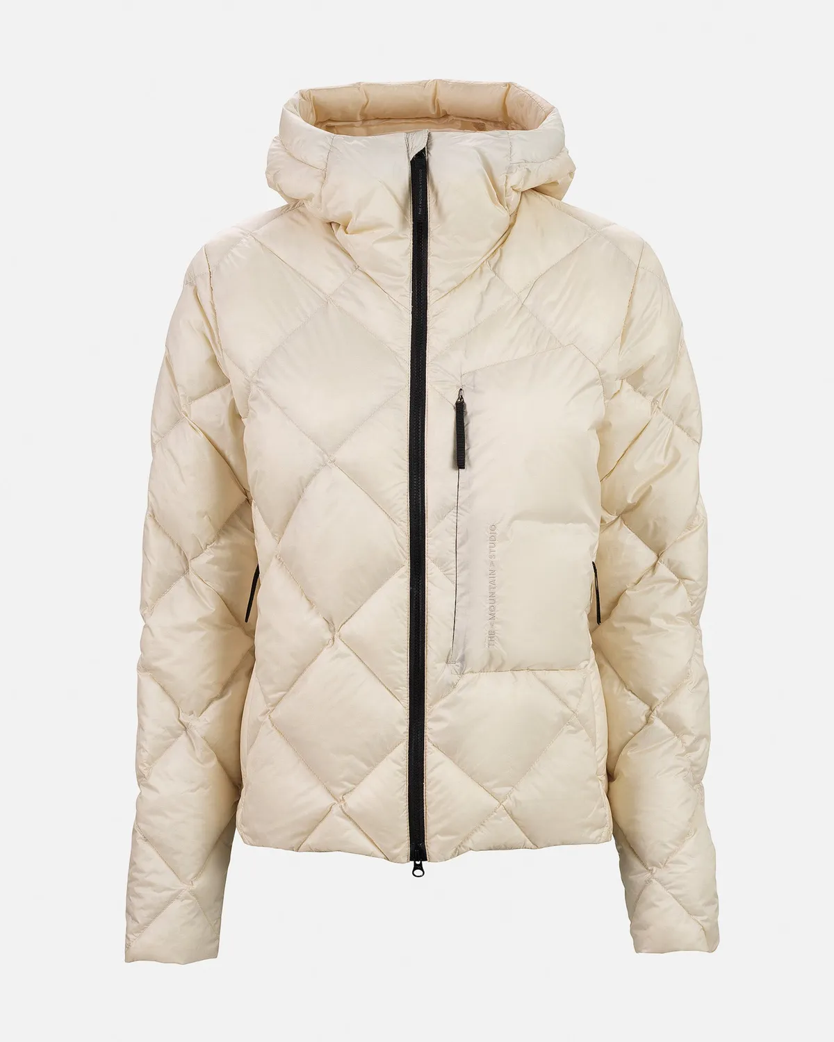 The Mountain Studio D-9 WUL dunjakke Almond Milk lett