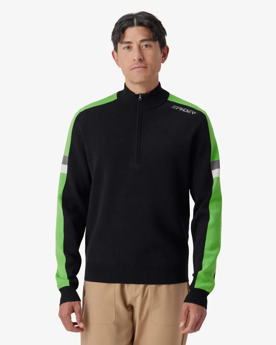Spyder Verbier Quarter Zip genser strobe green viskose