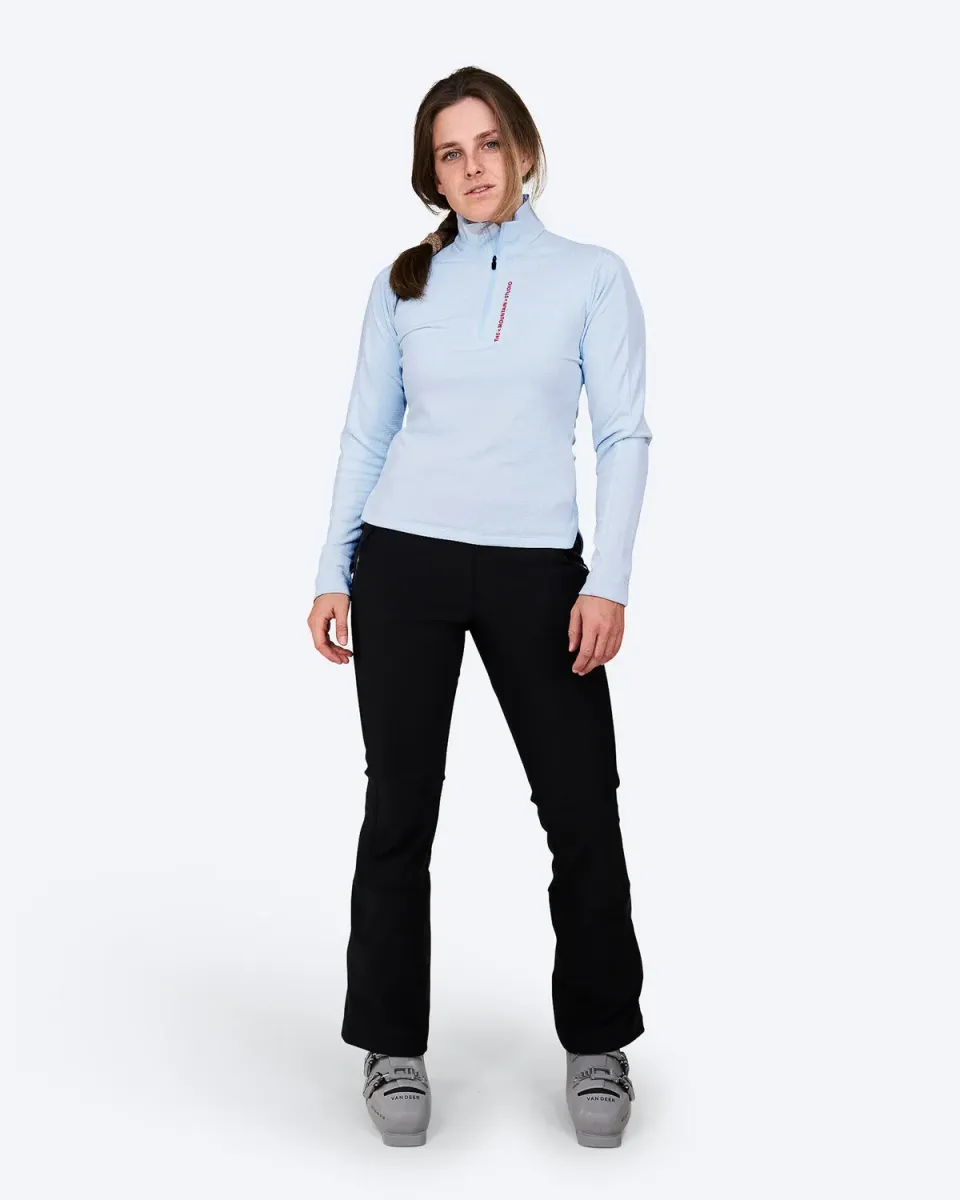 The Mountain Studio M-3 W Light Tech Fleece Half Zip genser Ice Water lett