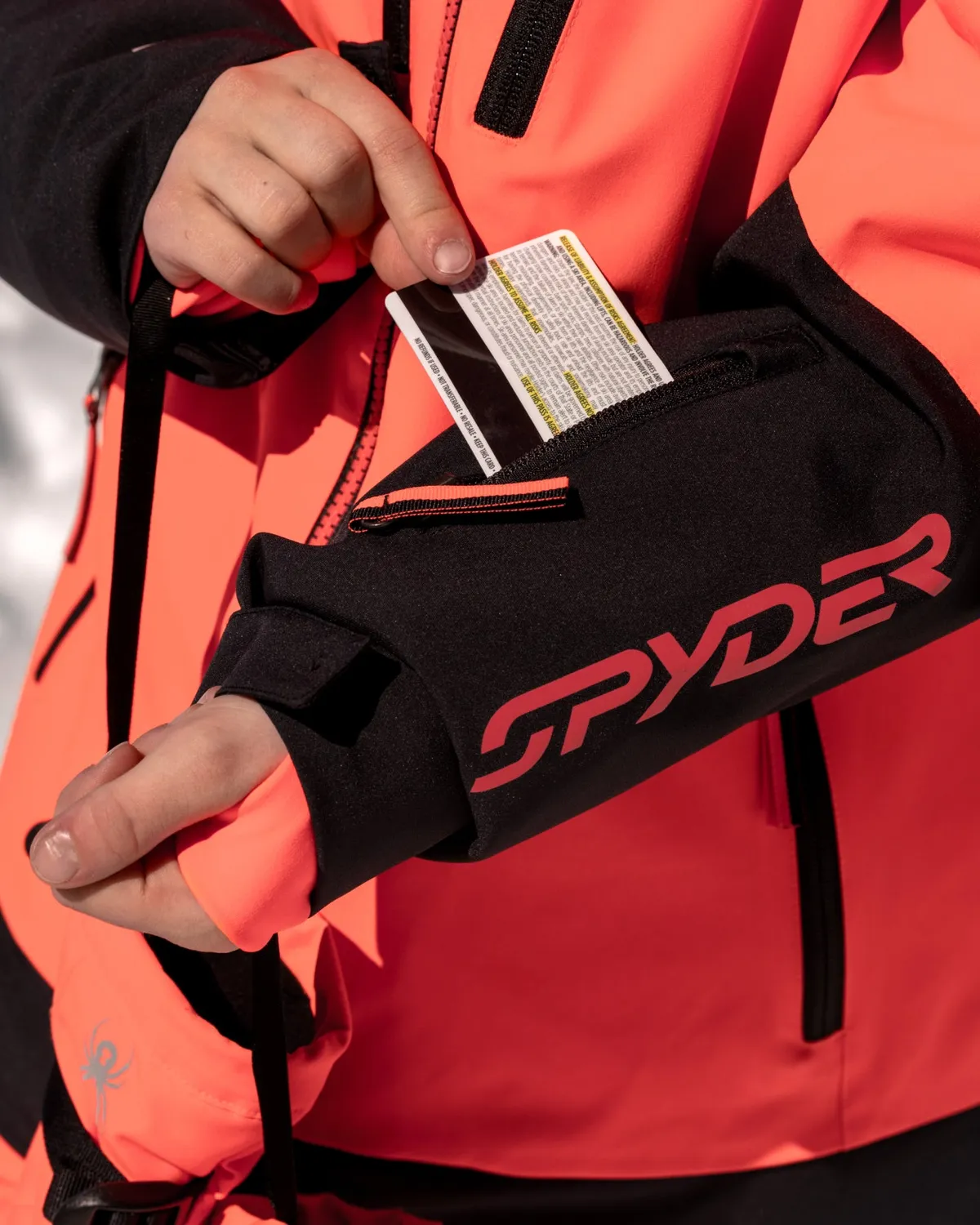 Spyder Davos skijakke electric coral – 10K vanntett