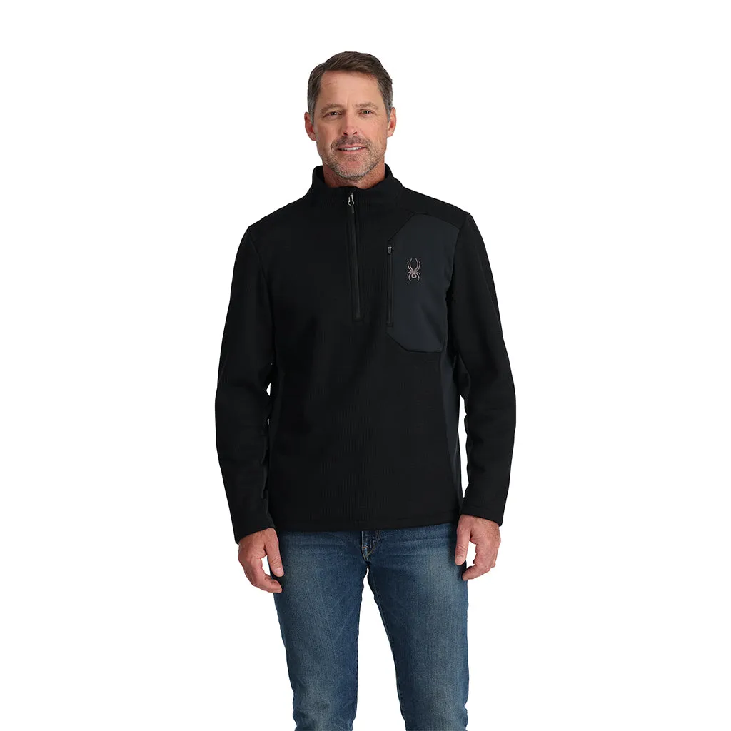 Spyder Bandit half-zip jakke herre svart fleece