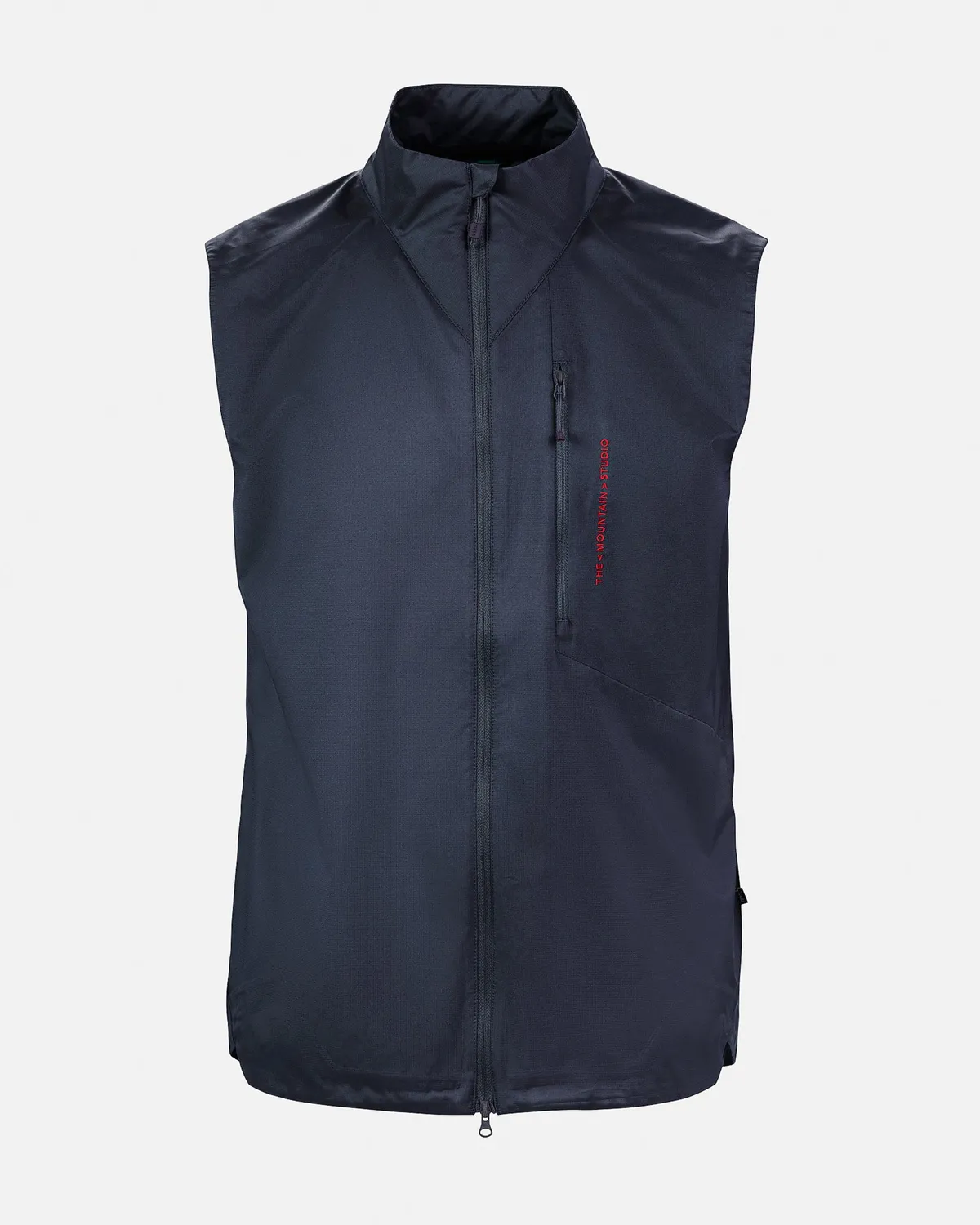 The Mountain Studio V-8 Pertex vindvest Sky Captain lett