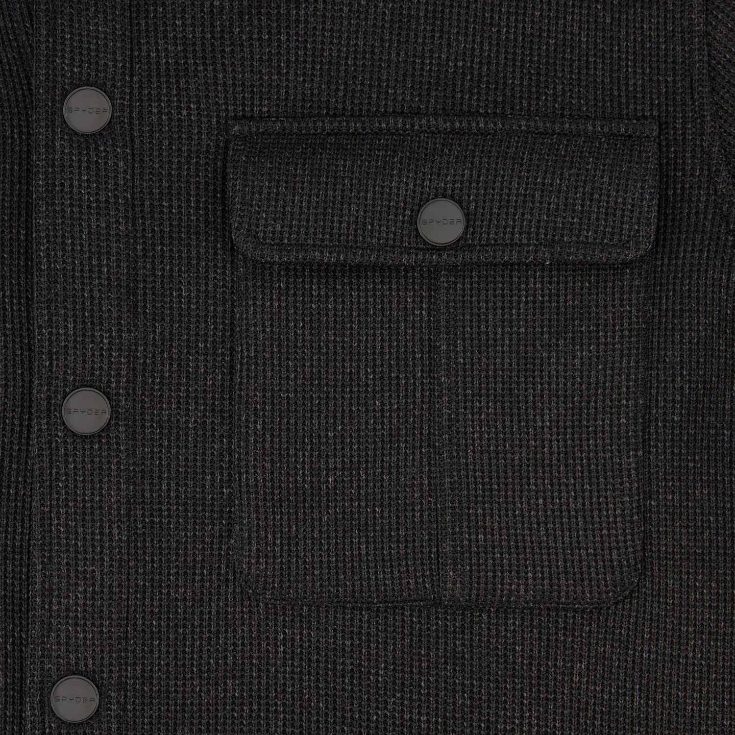 Spyder Sweater Fleece shacket herre svart