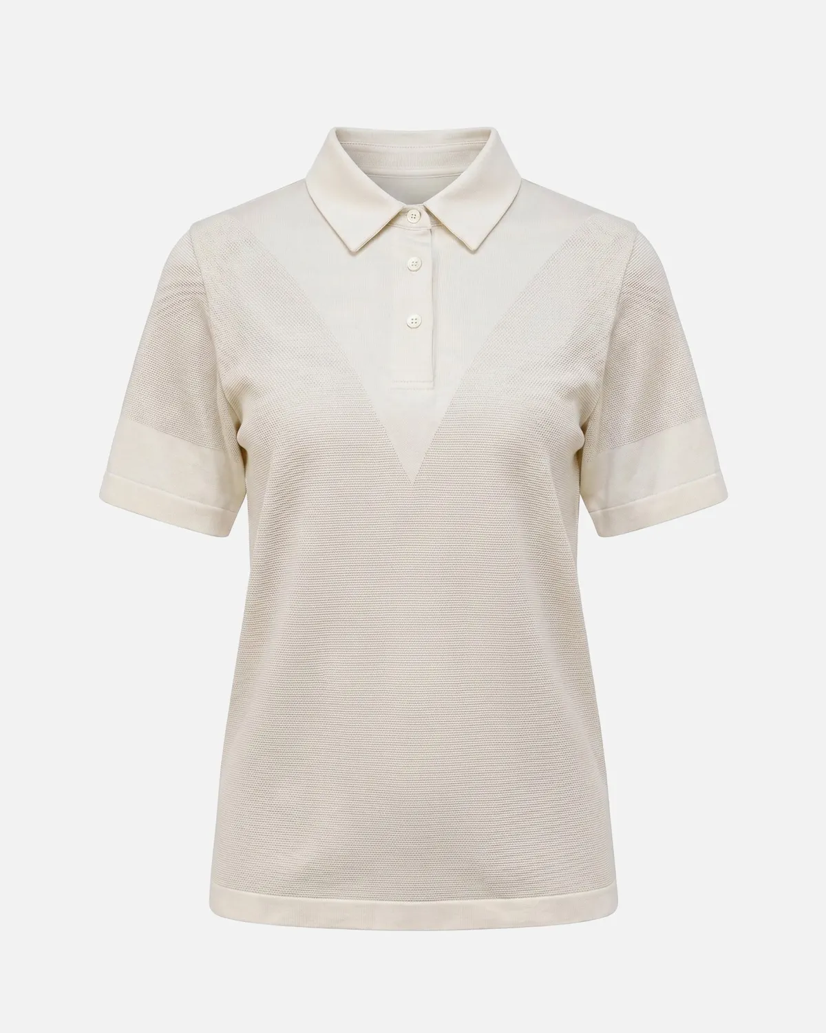 The Mountain Studio Q-10 W Two Tone Tech poloskjorte Almond Milk