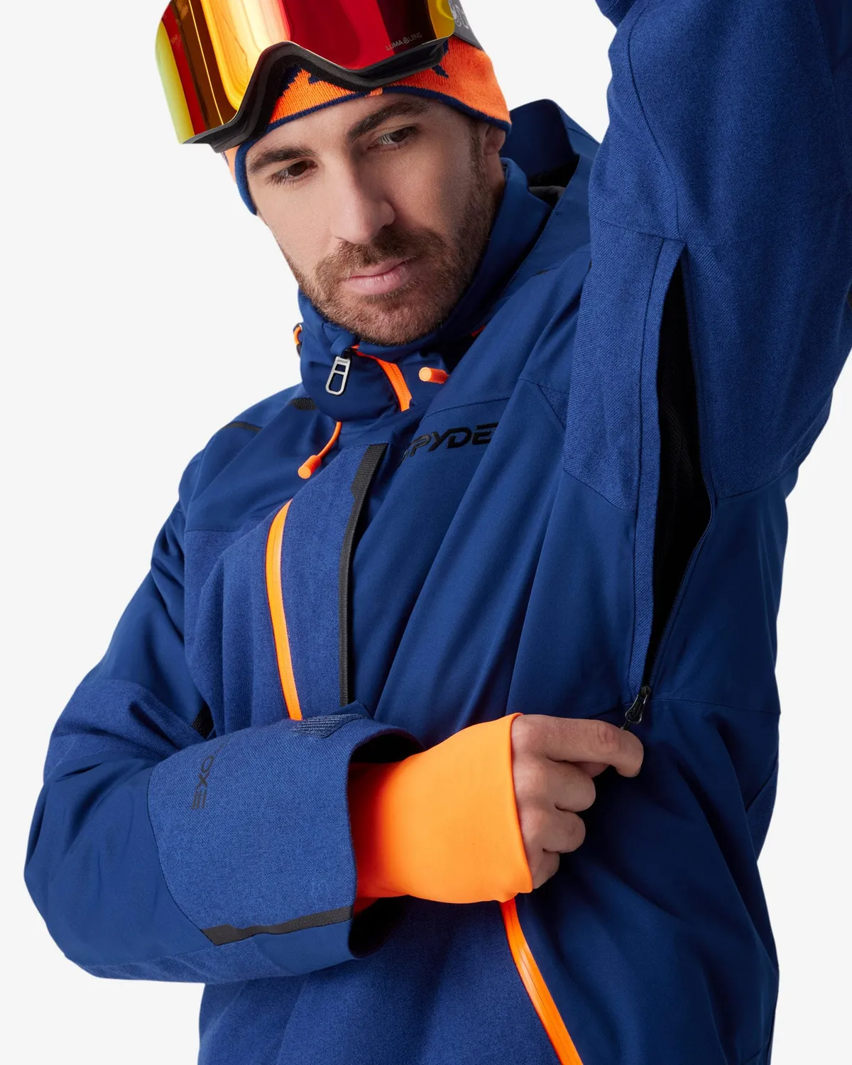 Spyder Leader skijakke herre indigo 30K vanntett