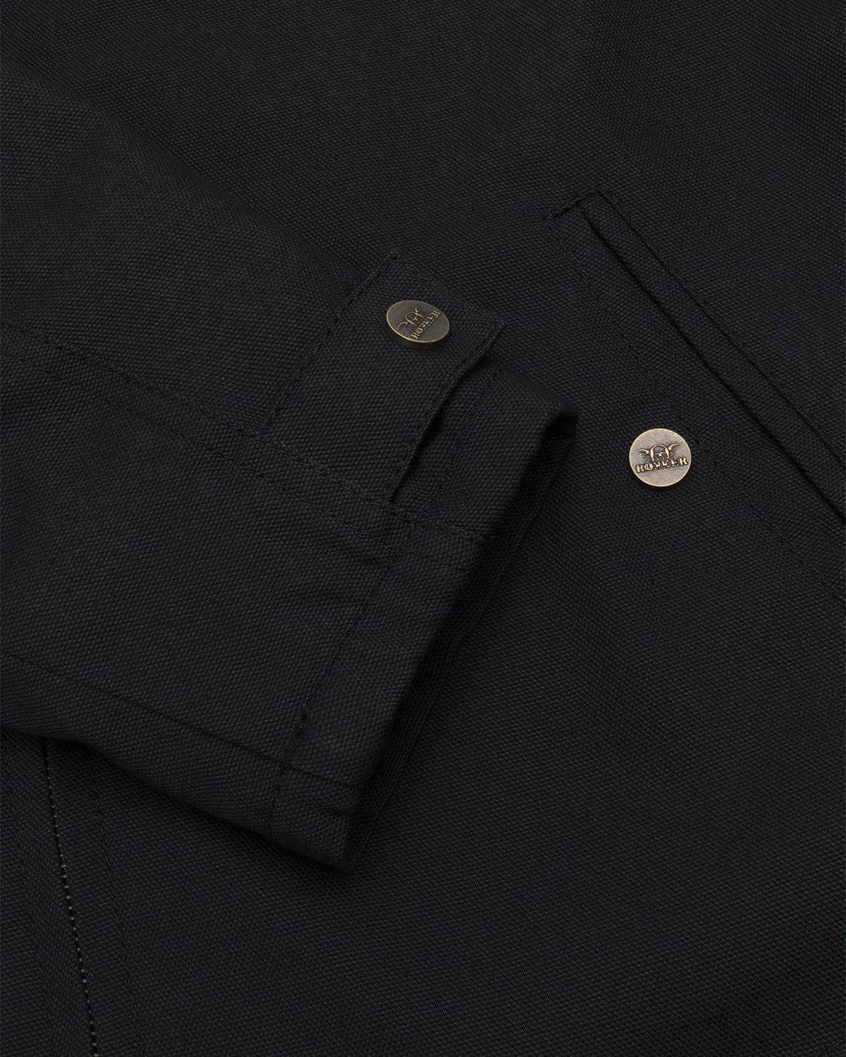 Rokker Canvas Jacket motorsykkeljakke AA sort herre