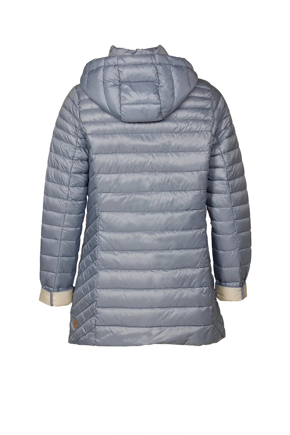 Windfield Albina Light Down dunjakke light blue/sand