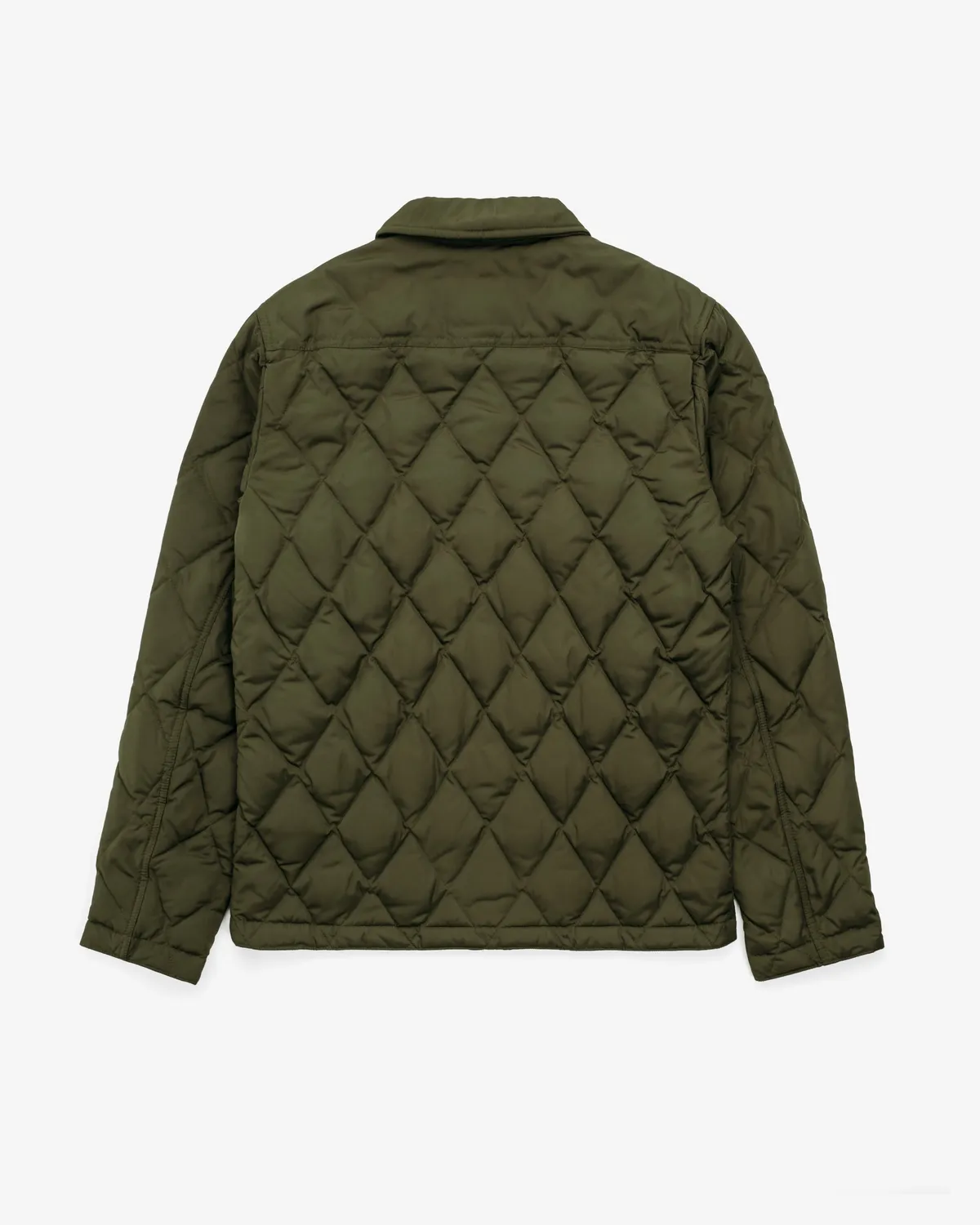 Schott NYC 9626D quiltet skjortejakke olivengrønn dun