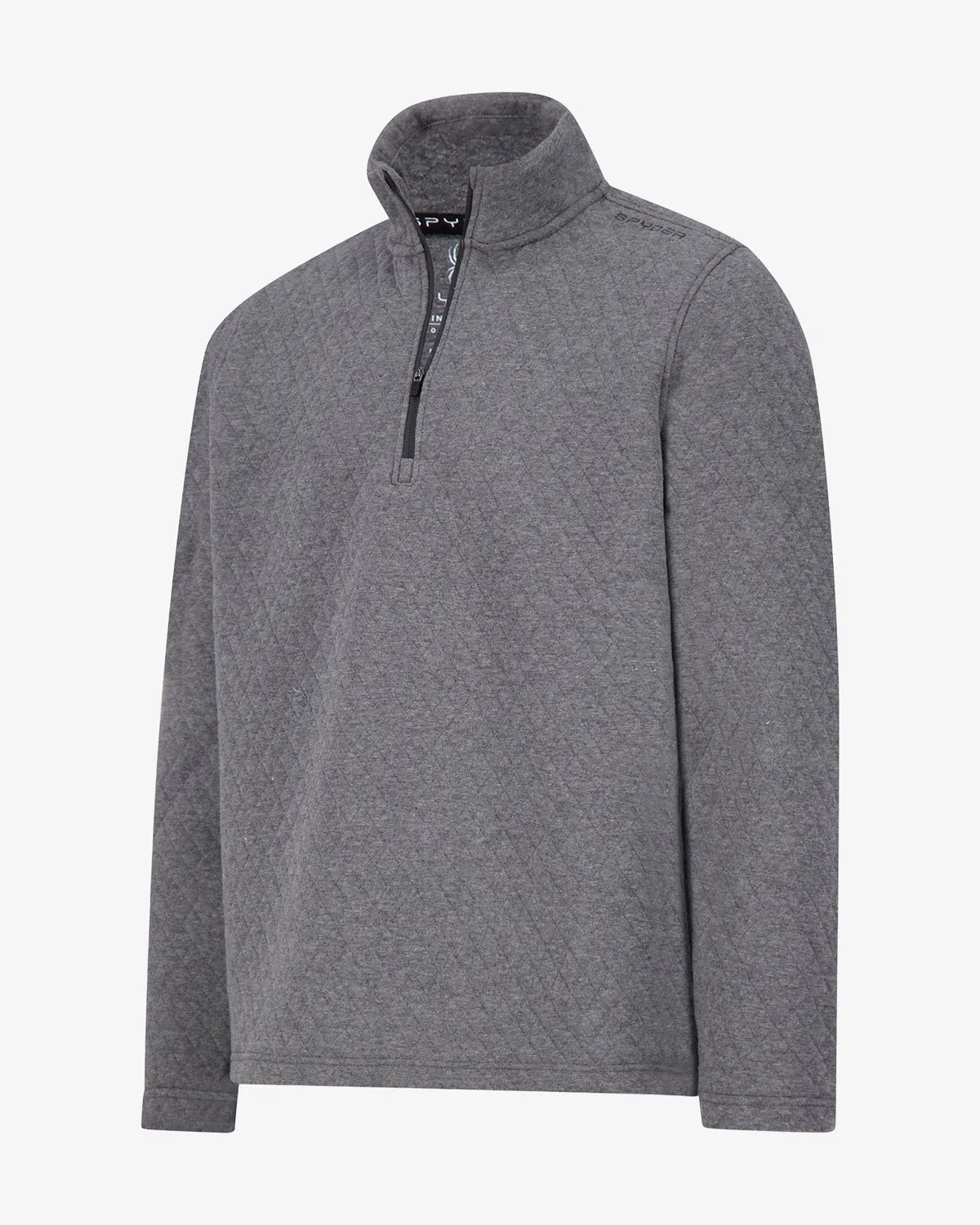 Spyder Diamond Quilt genser herre grå quarter zip