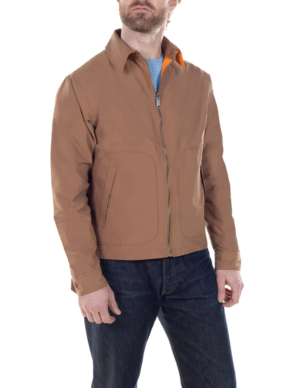 Schott NYC 8212 vindjakke khaki vendbar