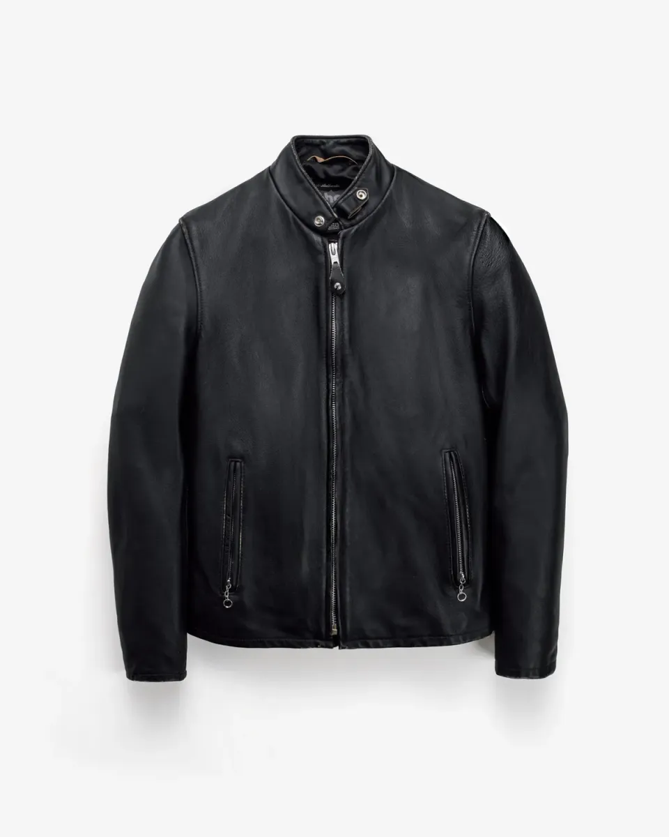 Schott NYC 654VN café racer skinnjakke kuskinn