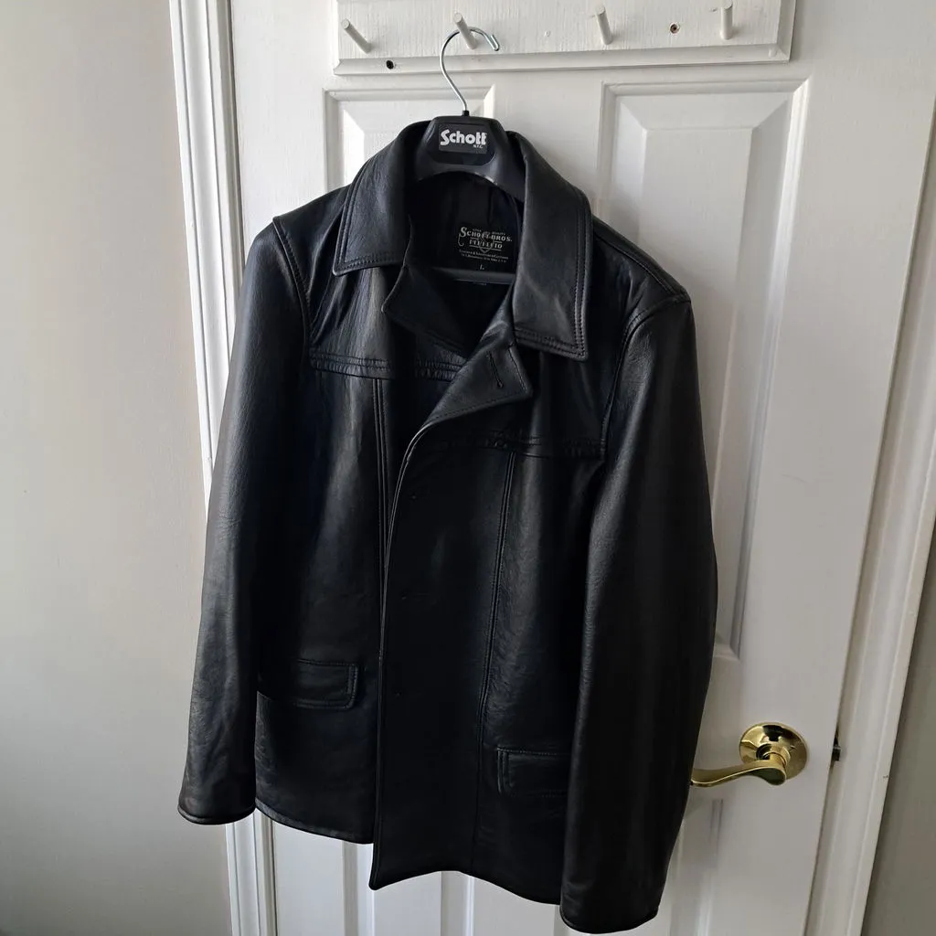 Schott NYC SP292 skinnjakke svart lammeskinn