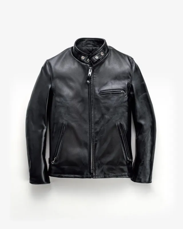 Schott NYC 641HH skinnjakke svart hesteskinn