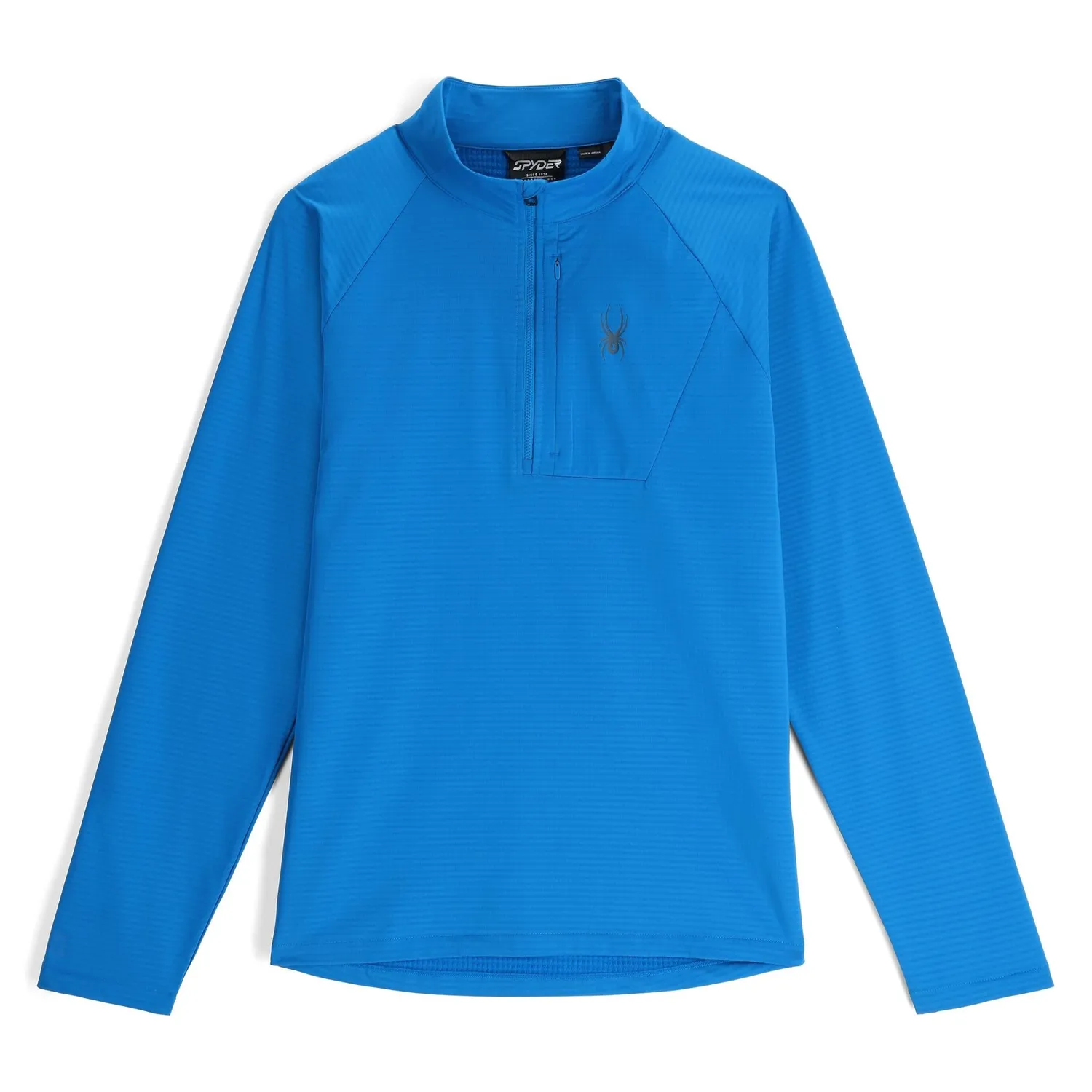 Spyder GridWeb Half Zip fleecegenser cobalt – resirkulert