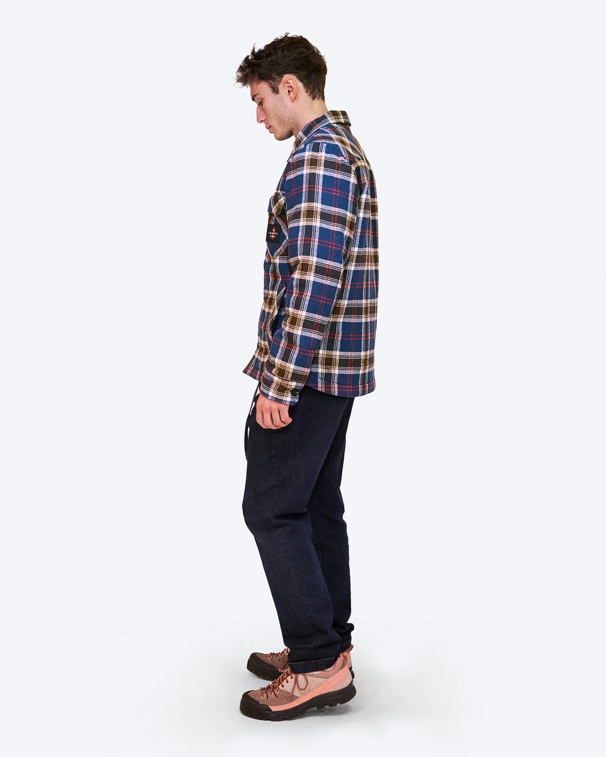 The Mountain Studio G-3 overskjorte Bellweather Blue flanell