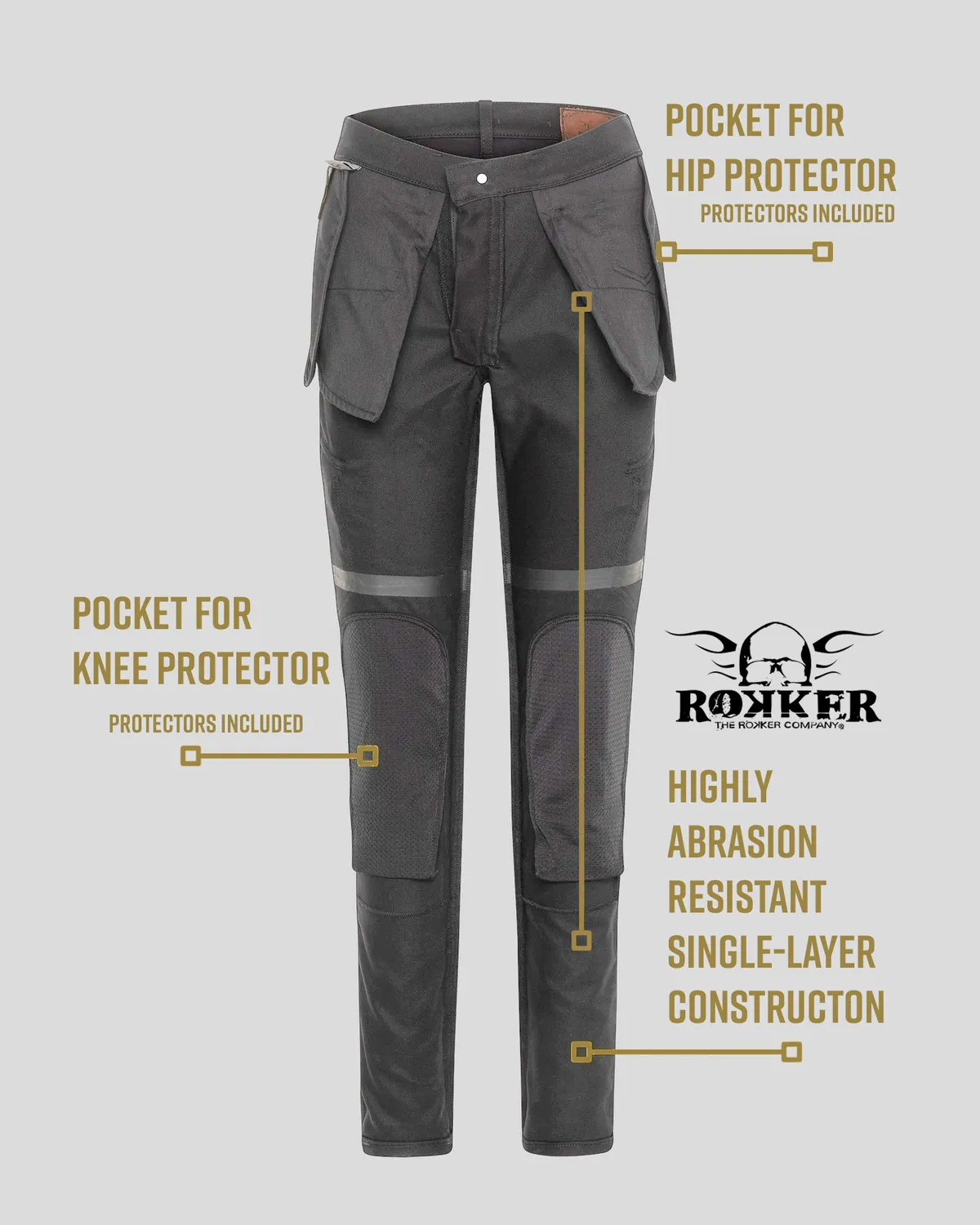 Rokker Black Jack Slim II jeans grå vindtett