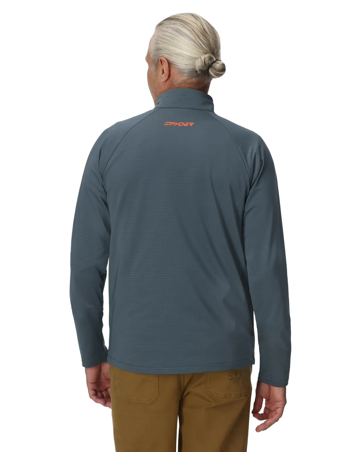 Spyder Gridweb fleecejakke herre slate blue resirkulert