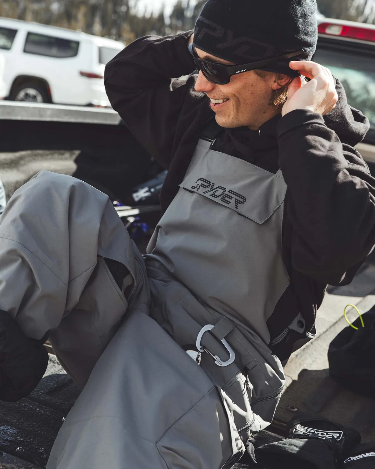 Spyder Lift Bibs skibukse herre storm 20K