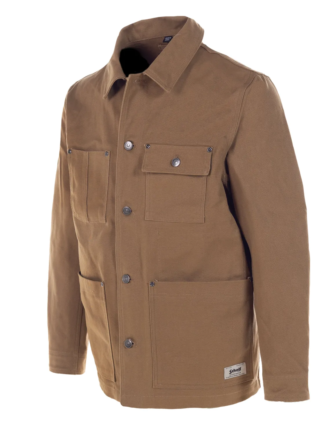 Schott NYC 8205 arbeidsjakke khaki canvas 30"