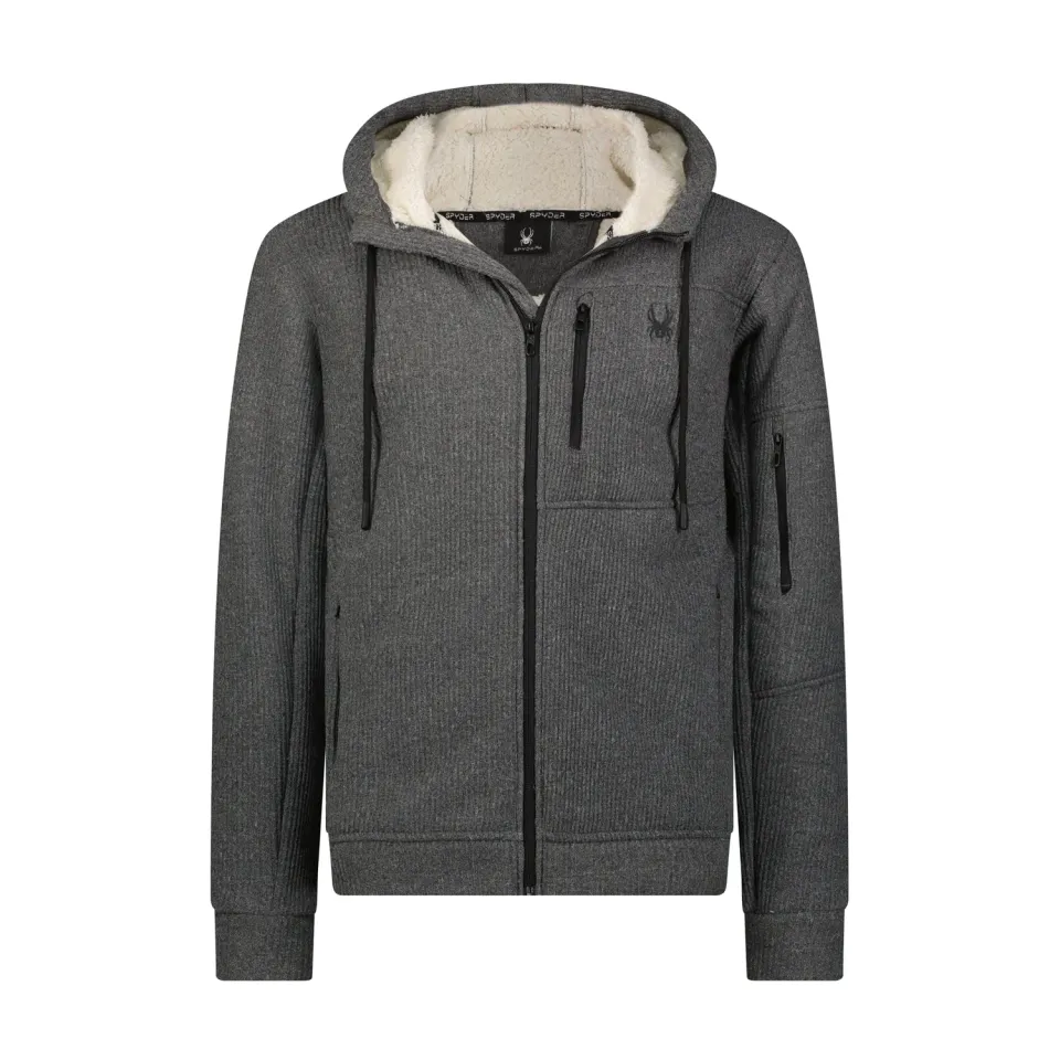 Spyder Sherpa Hoodie hettegenser svart varm